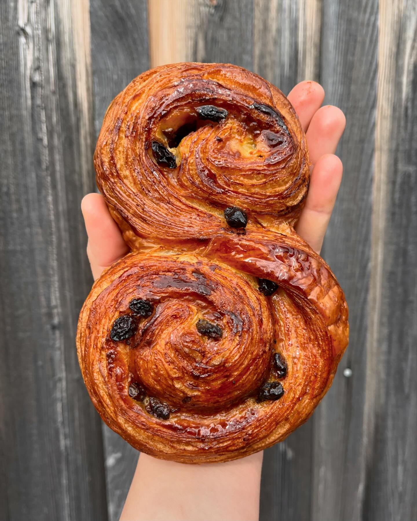 Swing by the store between 4-6pm today to sample some special treats (such as this gorgeous Pain au Raisin), buy some bread, chat with your millers and bakers, and dance to some sweet tunes by @richie.stearns 🎉🎉🎉
We&rsquo;re excited to bring you t