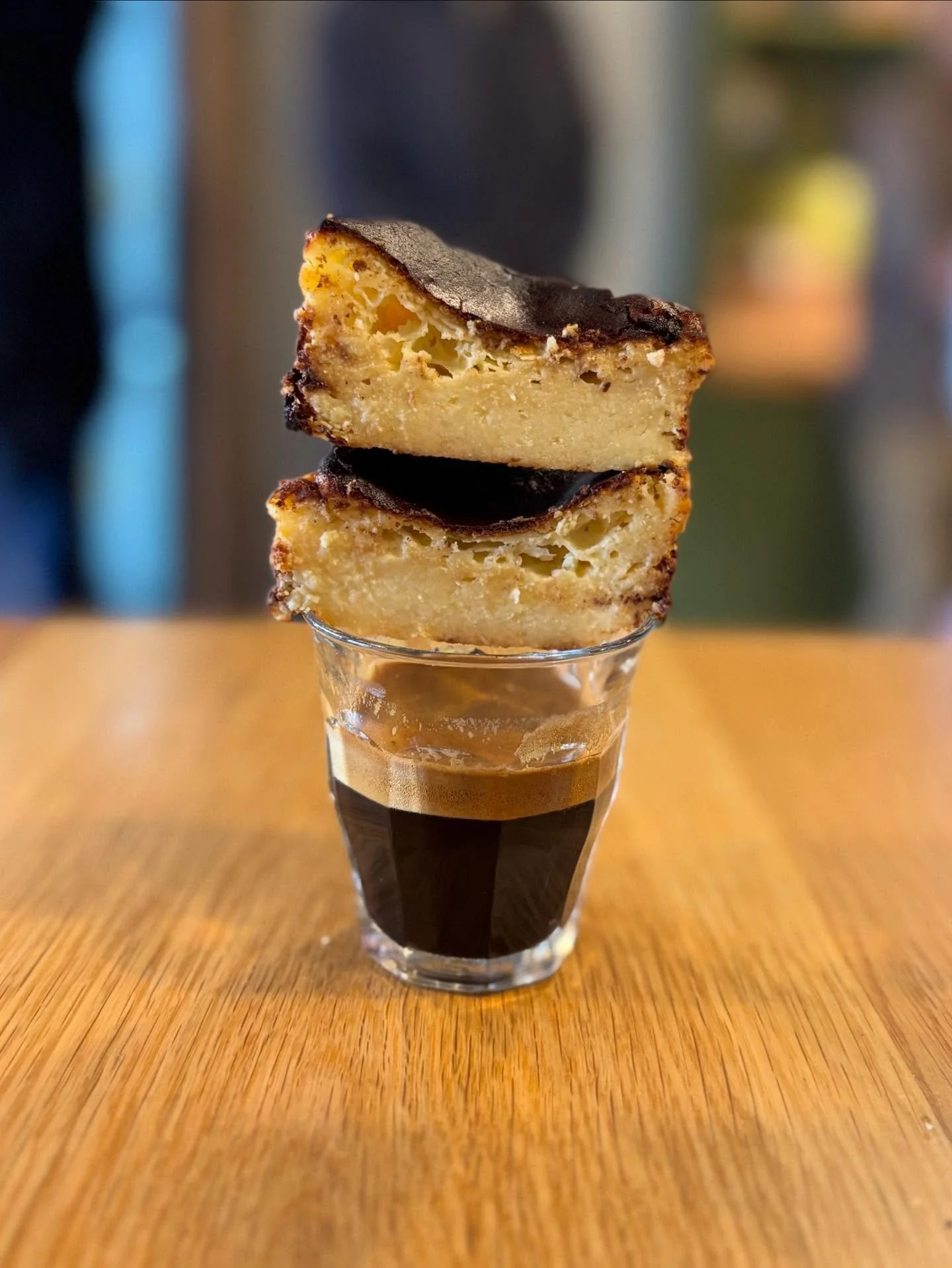 Basque Cheesecake Day! 

Our resident Spaniard makes these little beauties every Tuesday. Local goat cheese from @livelyrundairy, paired with a @senecasunrisecoffee espresso - a delight.