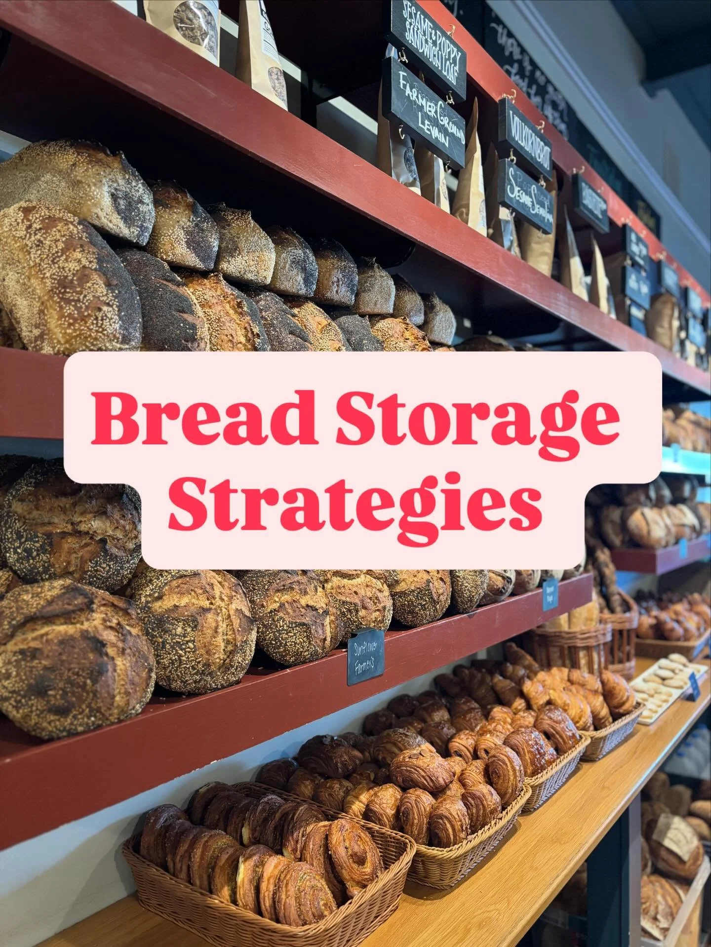 For immediate use, a breadbox on the countertop works beautifully. But for all the extras you&rsquo;ve been stocking up on&hellip;FREEZE &lsquo;EM!&nbsp;Our loaves freeze beautifully, giving you a freshly baked taste on your holiday table&mdash;even 