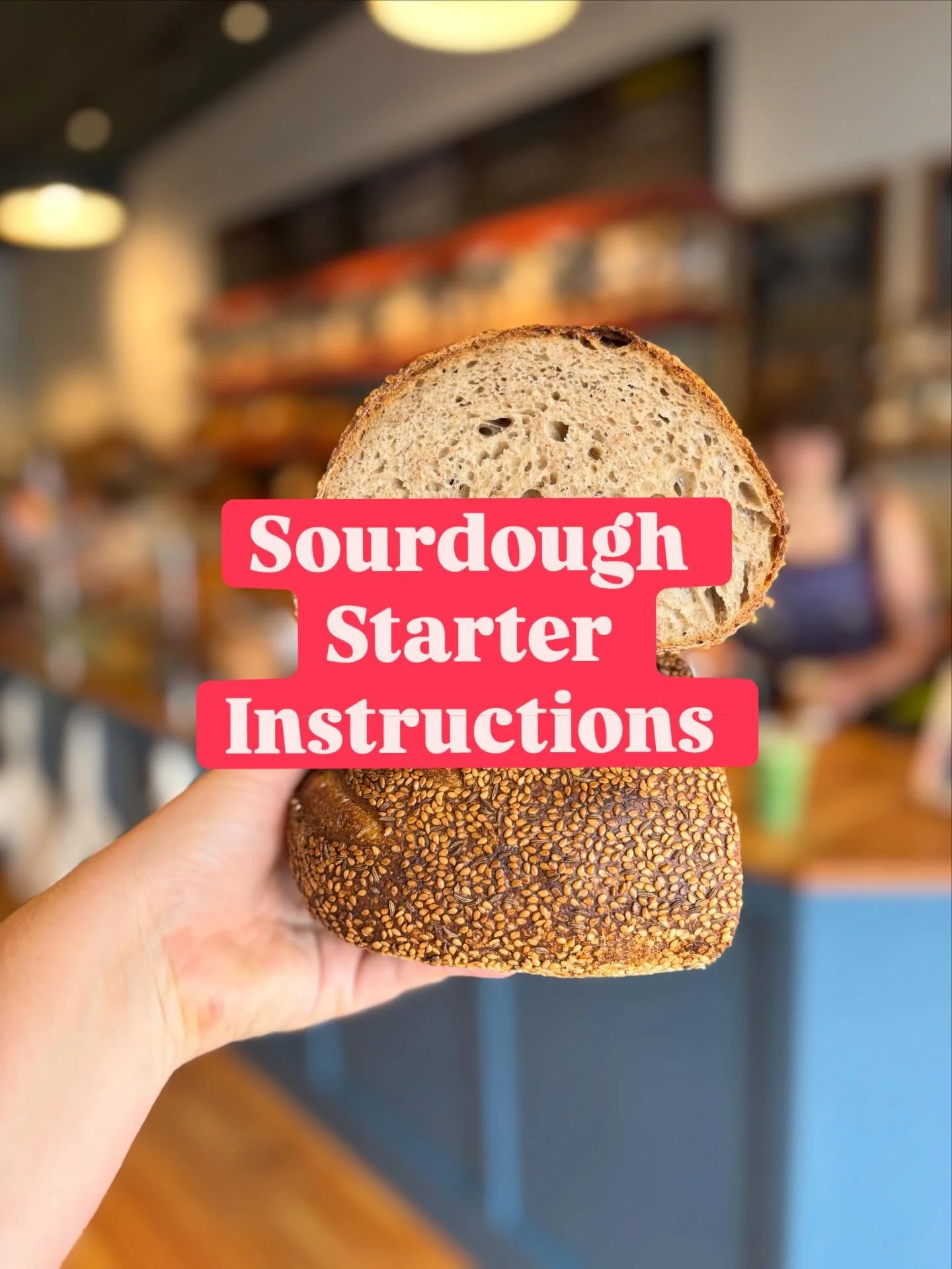 SO you&rsquo;ve got some sourdough starter from our gumball machine - now what? Here are some ultra simple instructions to get started. There is link in bio with more detailed information.

To Activate:
Add starter to 70*F water and 2 TBSP of rye flo