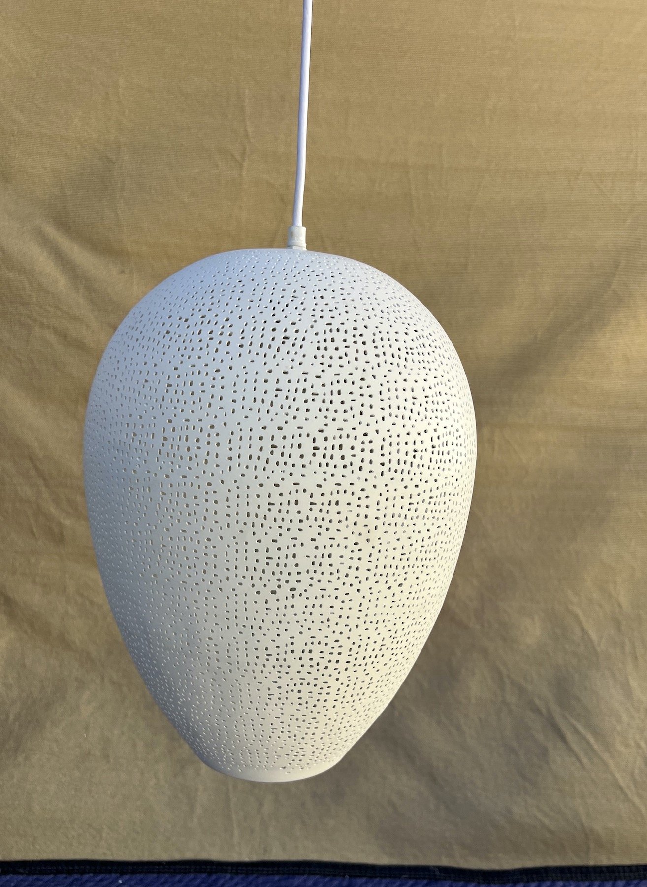 White Light Teardrop Pendant