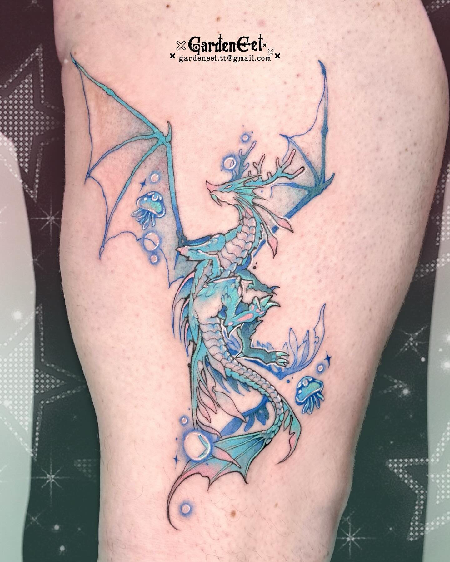 🪼 Ocean Dragon
Custom design ✨
Thank you sooo much for letting me create this piece 💕
If you also want a dragon DM me! 🤩✨
.
&middot;̩͙꒰ঌ ✞.᛭..✟..᛭.✞ ໒꒱&middot; ﾟ
.
Based in Toronto - June/July [Open]
.
DM/Email to book✨
.
.
.
#dragon #dragontattoo