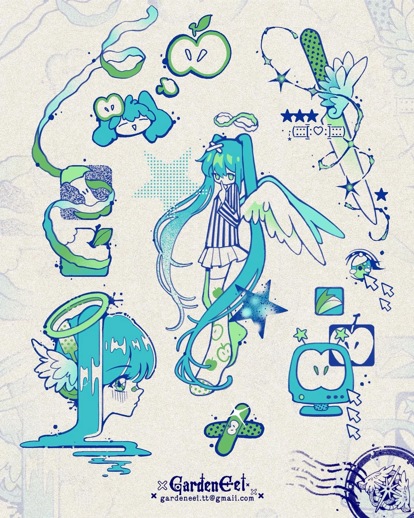 🍏 Green Apple x Miku
[Available flashes] 
Hope you can have fun doing this lolll✨ 
Dm me if you want something similar🥹
.
* Small customization is available 
* Color customizable 
.
&middot;̩͙꒰ঌ ✞.᛭..✟..᛭.✞ ໒꒱&middot; ﾟ
.
Based in Toronto - Sept. -