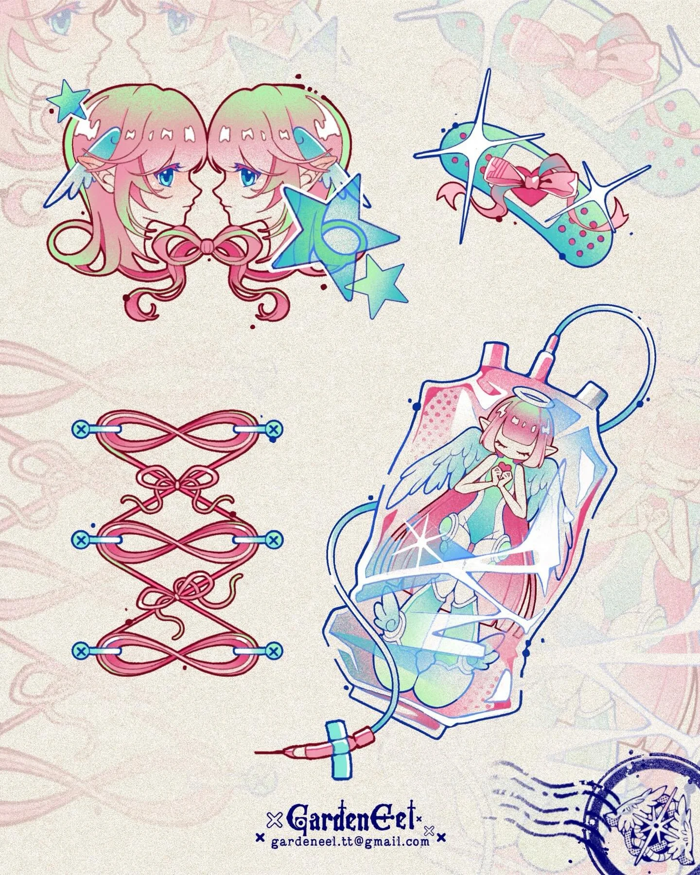 💗🩵💚 
[Available flashes]
Has been a long time haven&rsquo;t drop any flashes🥲 
Hope you like them!

I&rsquo;m cooking more old anime related flashes as well, stay tuned 🥳
.
* Small customization is available 
.
&middot;̩͙꒰ঌ ✞.᛭..✟..᛭.✞ ໒꒱&middot