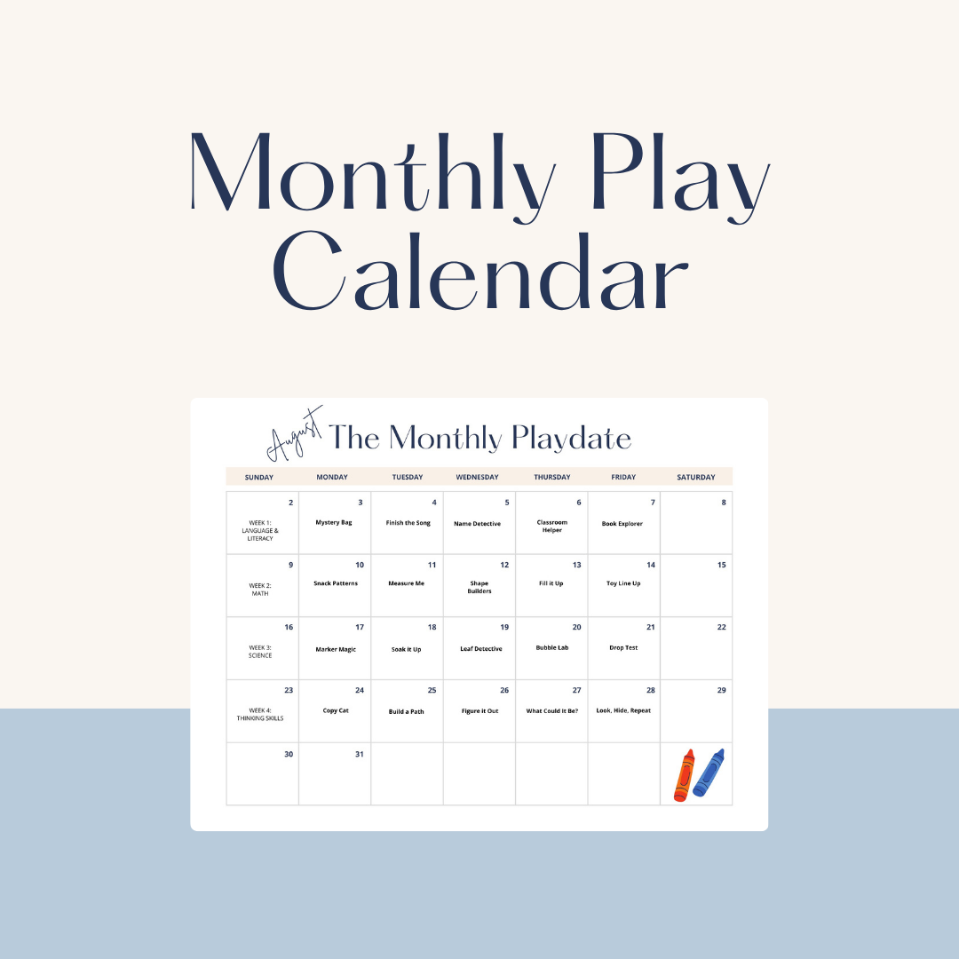 The Monthly Playdate - August