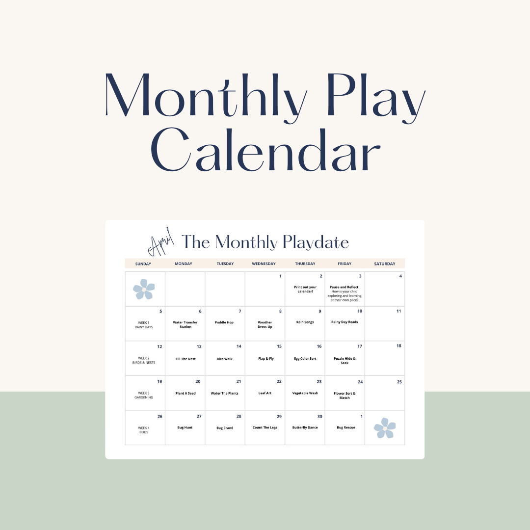 The Monthly Playdate - April