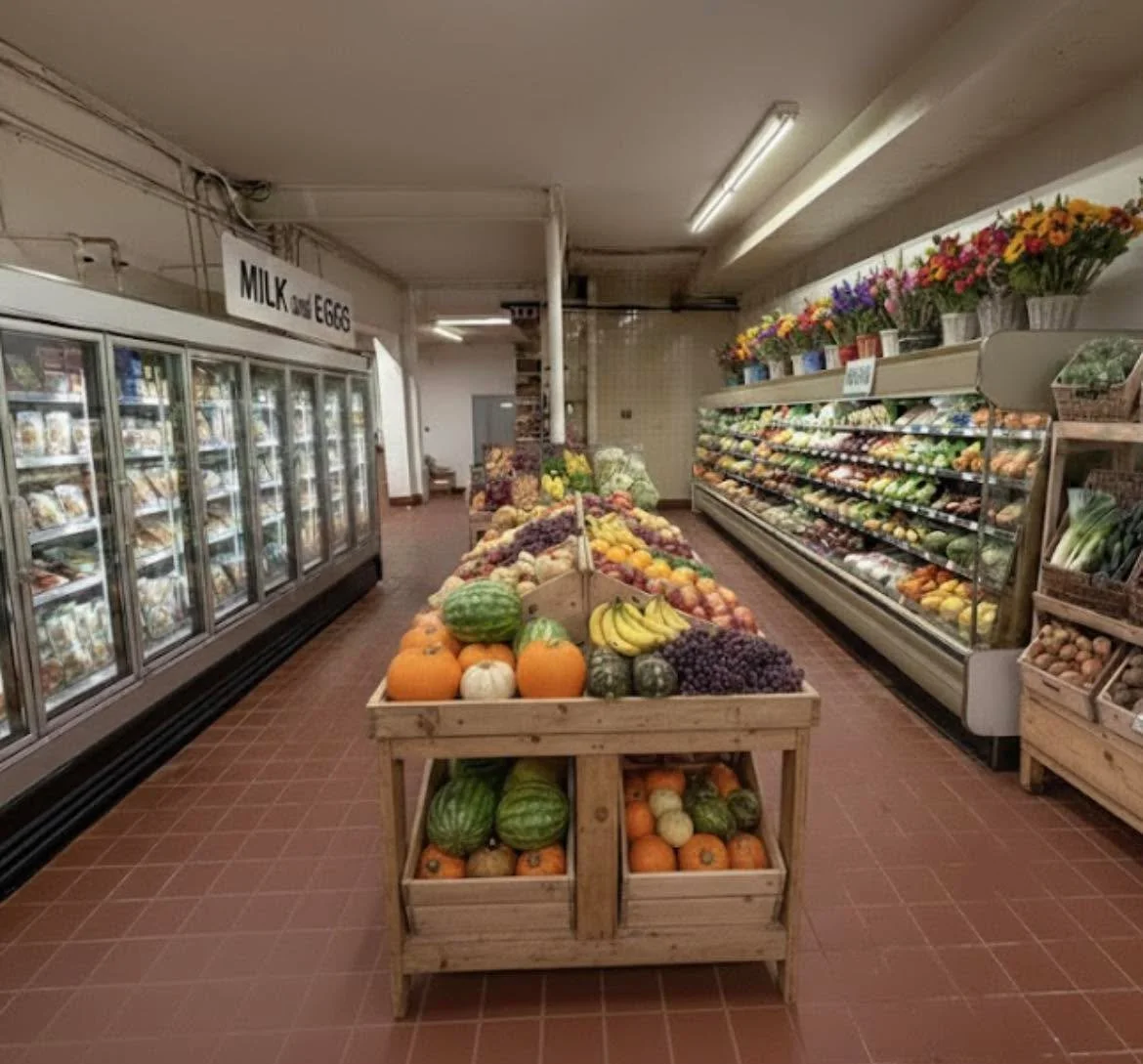 KCG member-owners and generous community members are helping us equip the new store by sponsoring a piece of equipment.
 Let&rsquo;s fill this space!
Member-owner and former board president, Edie Burkey, purchased the pushcart for the supplies area o