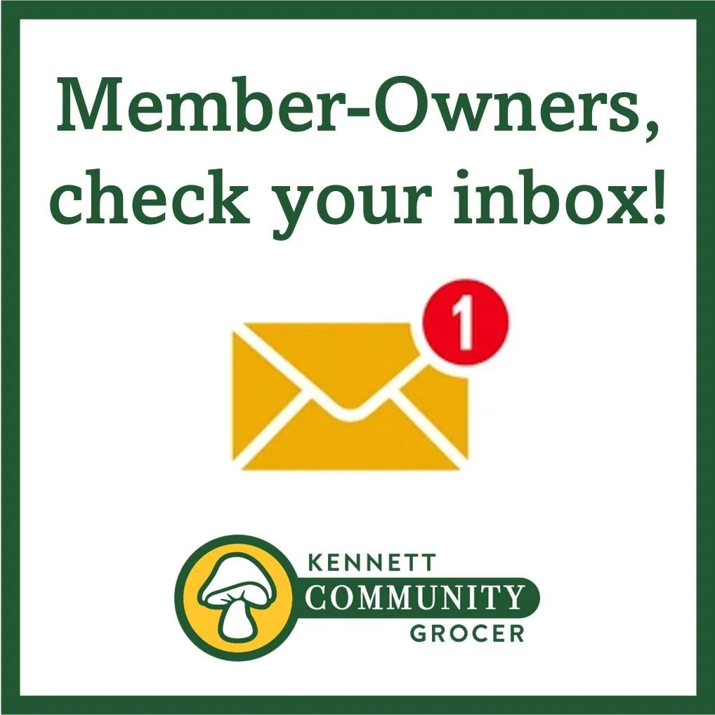 Member-Owners, please check your email for the formal invitation for our Annual Member Meeting on Thursday, May 21st! 

📩 This is where you will find the details to join us for this important gathering next month.

Don't see it? Be sure to check you
