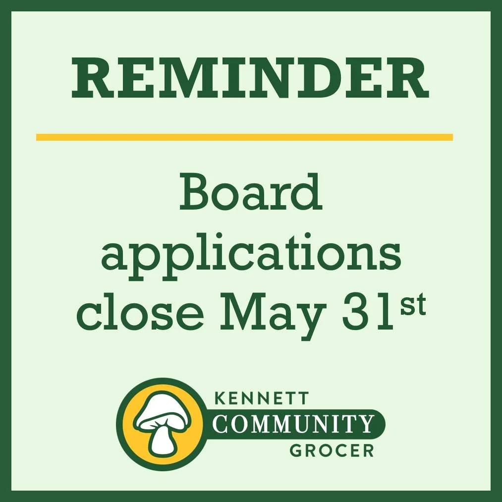 ⏳ REMINDER: One week left to apply!

The window to join the KCG Board is officially halfway through! We are still looking for passionate leaders to fill our two open seats.

If you missed our Annual Meeting on May 21st, there is still plenty of time 