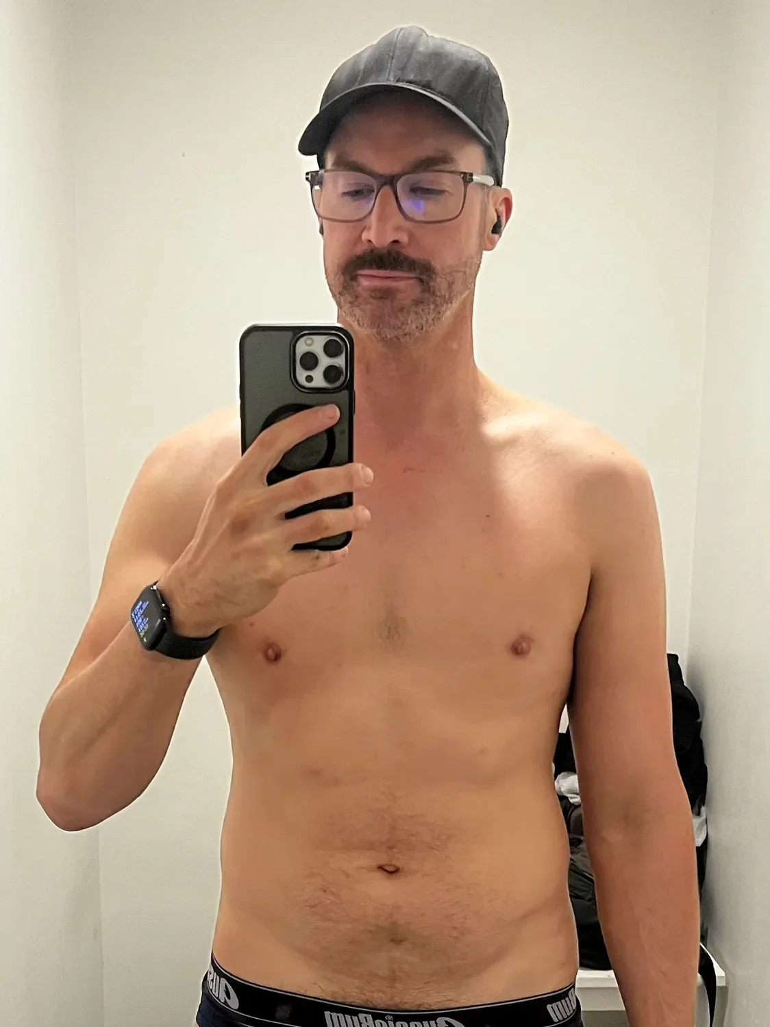 Jay before his 13kg fat loss transformation at Elite Physiques private personal training studio Elwood