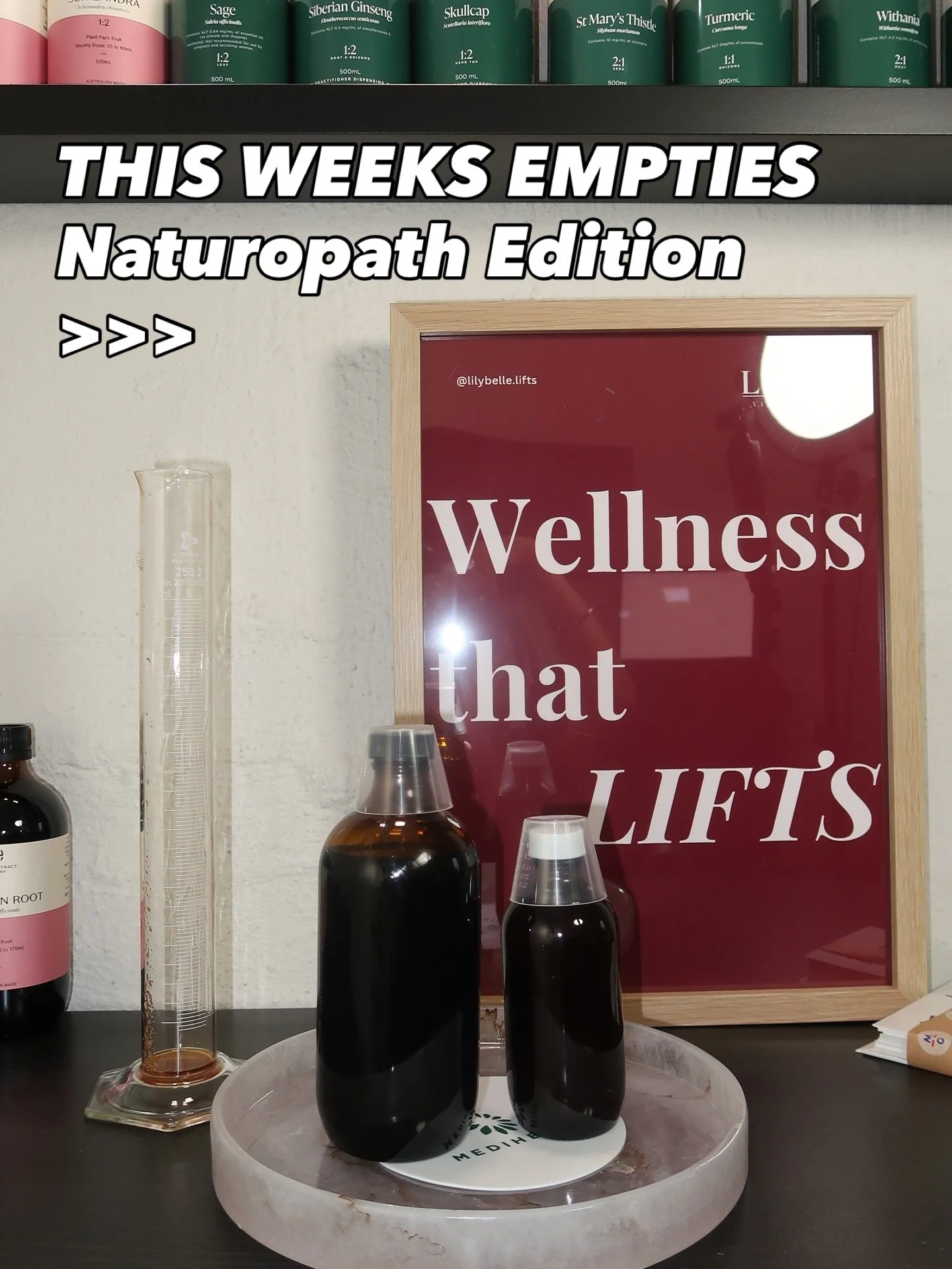 These all get a 10/10 from LIFTS Naturopathy 🤎🤝
We&rsquo;ve been burning through the liquids lately so many post-pill, post-IUD and painful period cases this month, My herbs have been WORKING overtime 🫶🏼

And a little reminder:
Don&rsquo;t self-p