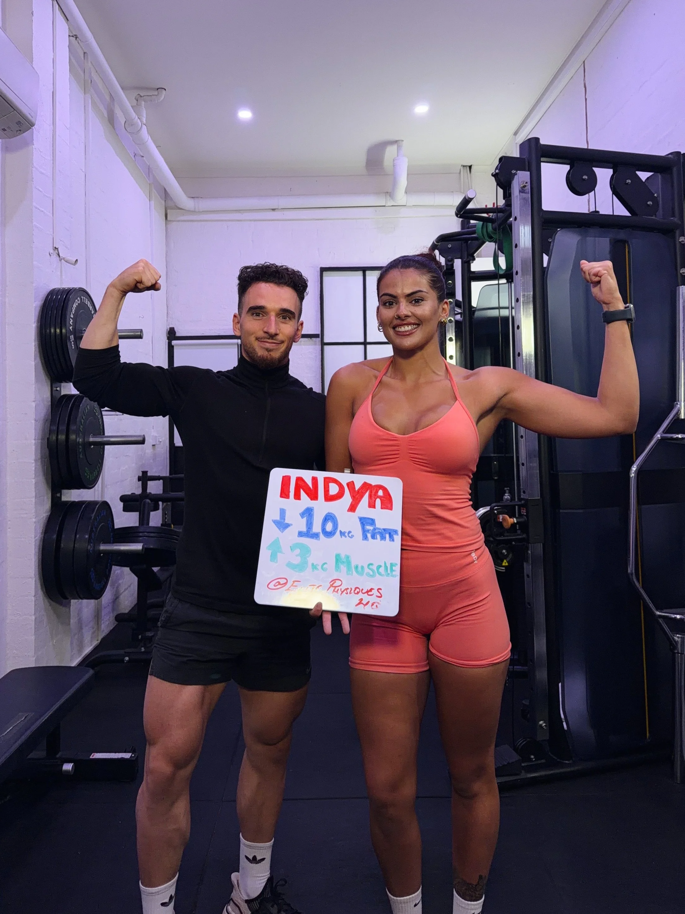 Indya's 10kg fat loss transformation at Elite Physiques private personal training near Brighton