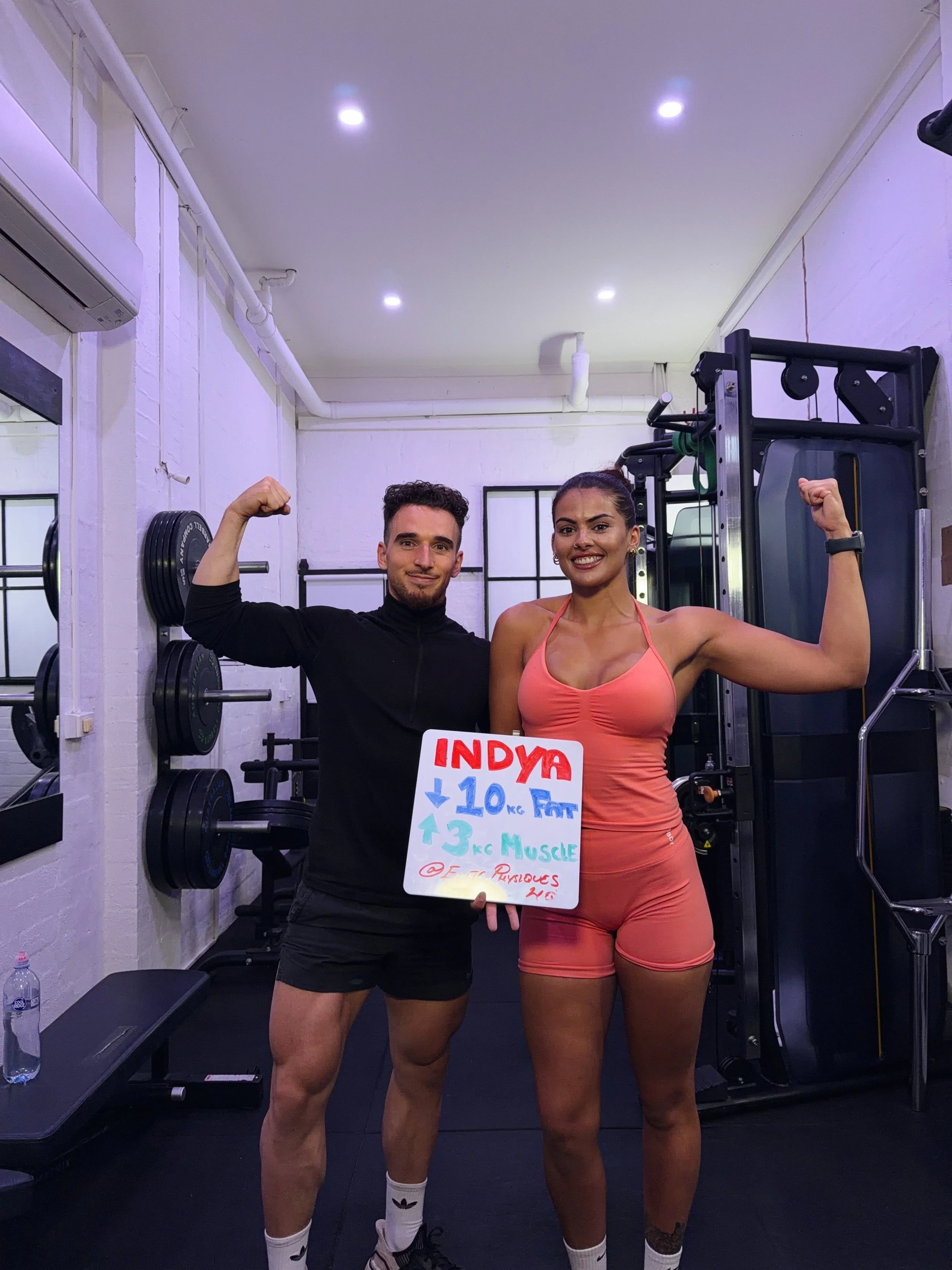 Indya fat loss transformation Elwood — 10kg fat lost 3kg muscle gained — Elite Physiques private personal training