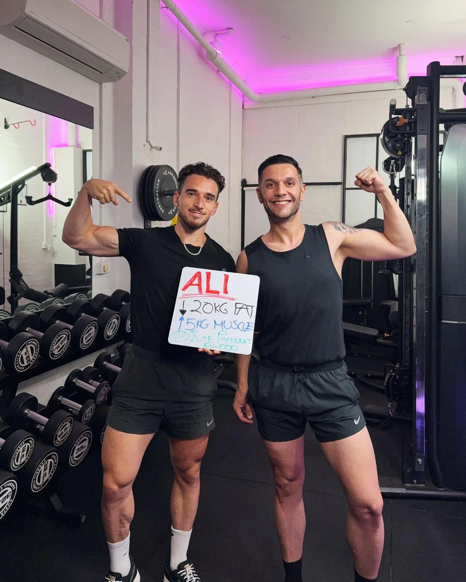 Male strength training and muscle building results in Elwood