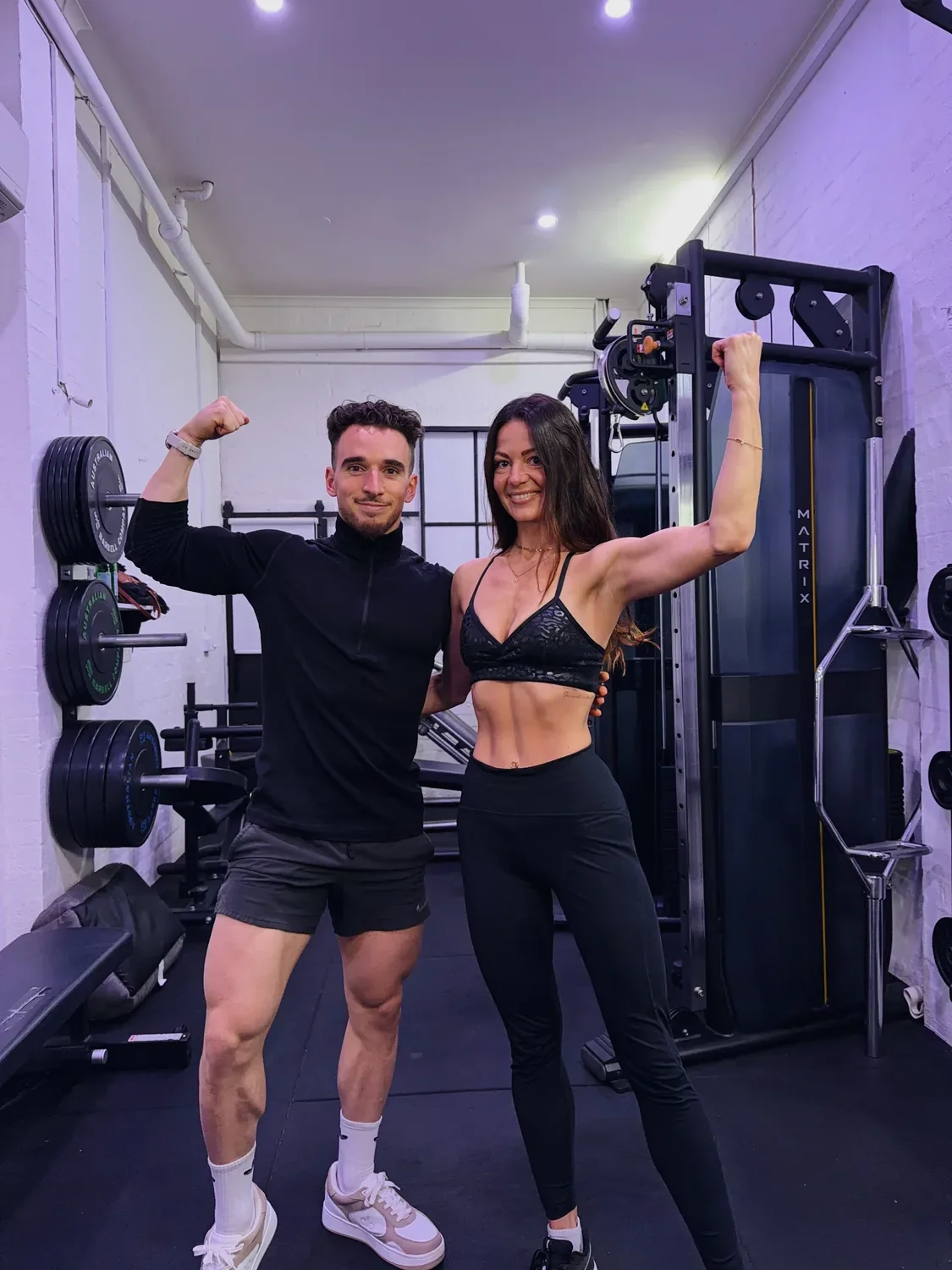 Maya's body recomposition at Elite Physiques private personal training studio near Brighton