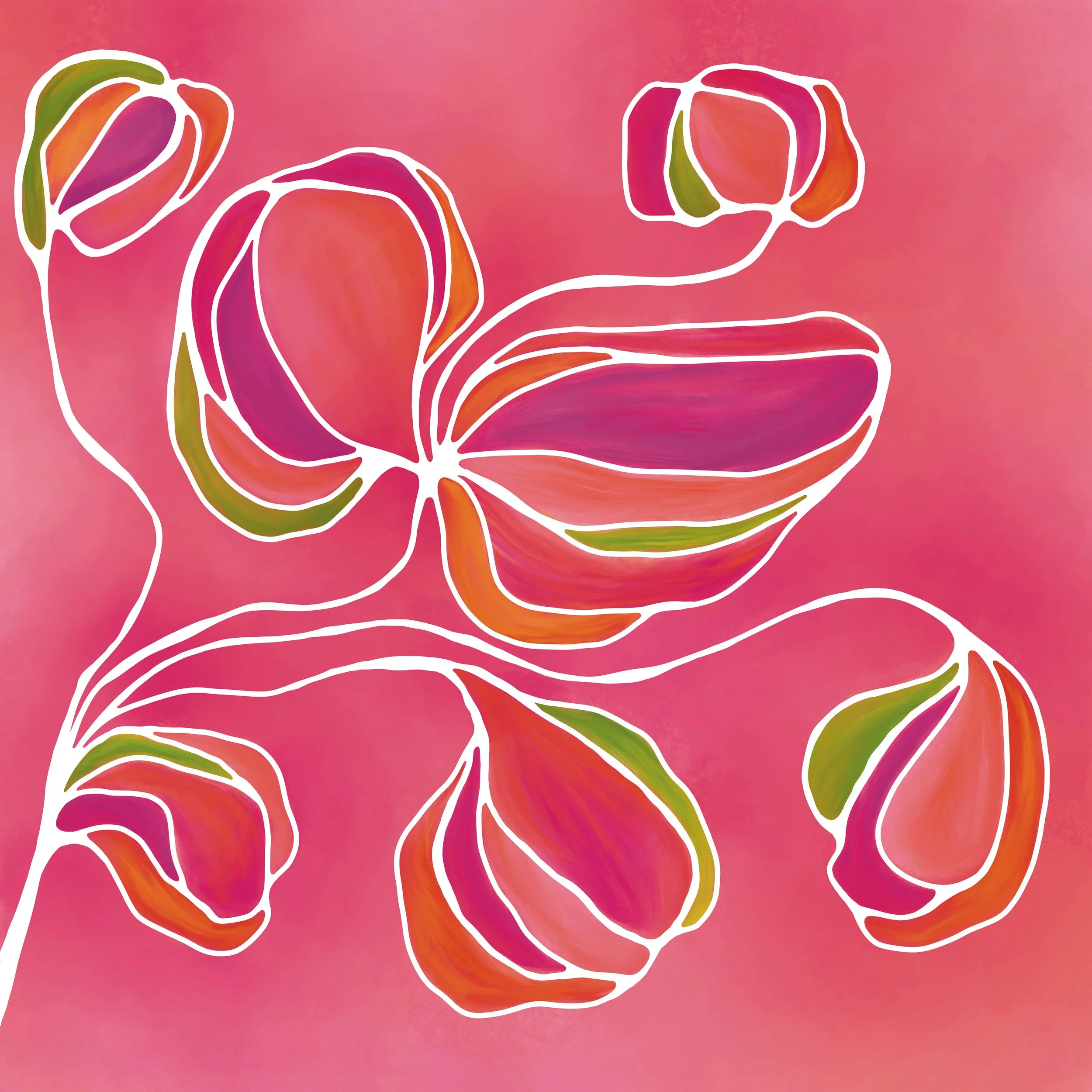 Organic Flower

An organic shaped floral in a painterly style.