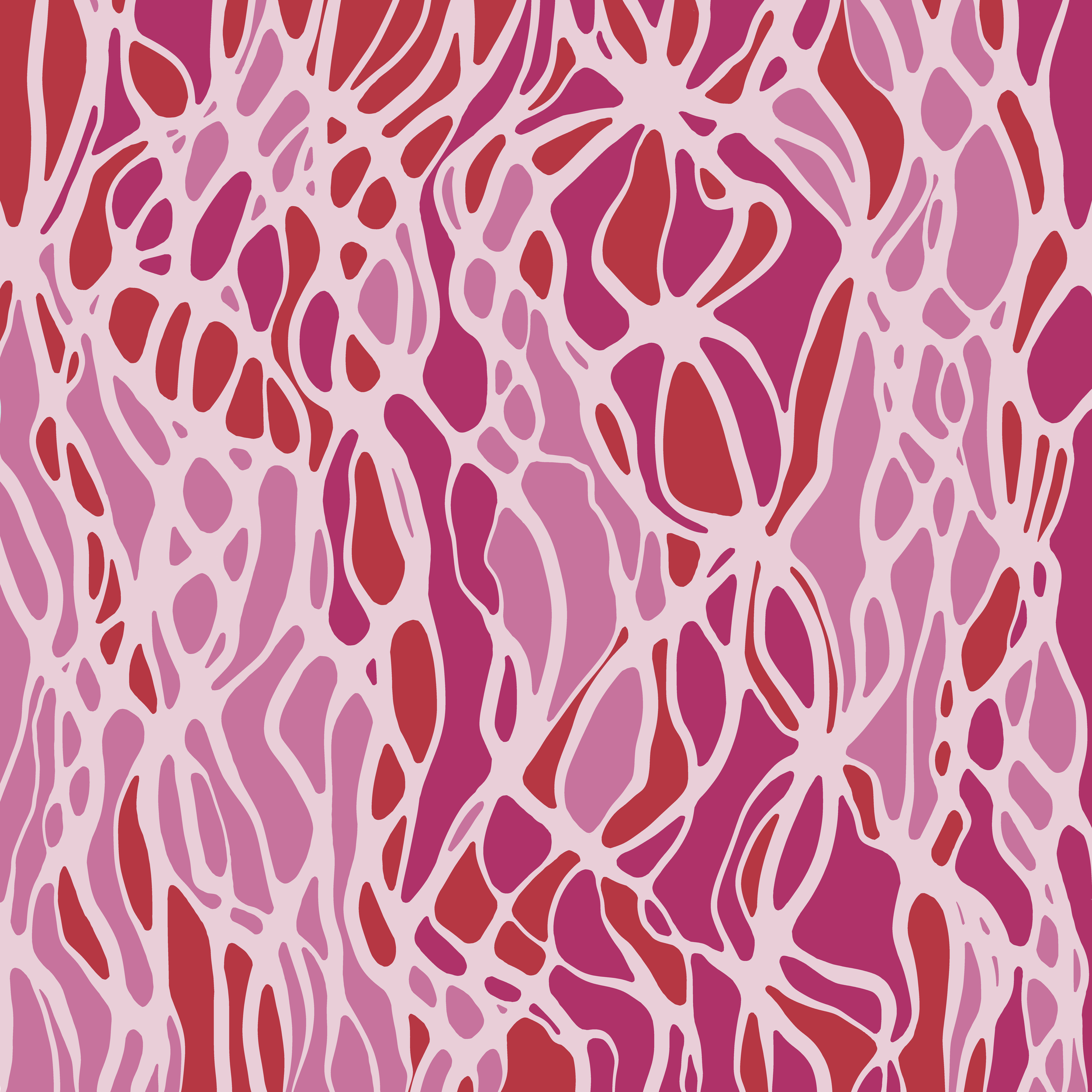 This abstract artwork is based on neurographic art using my favourite pink and red colour scheme.