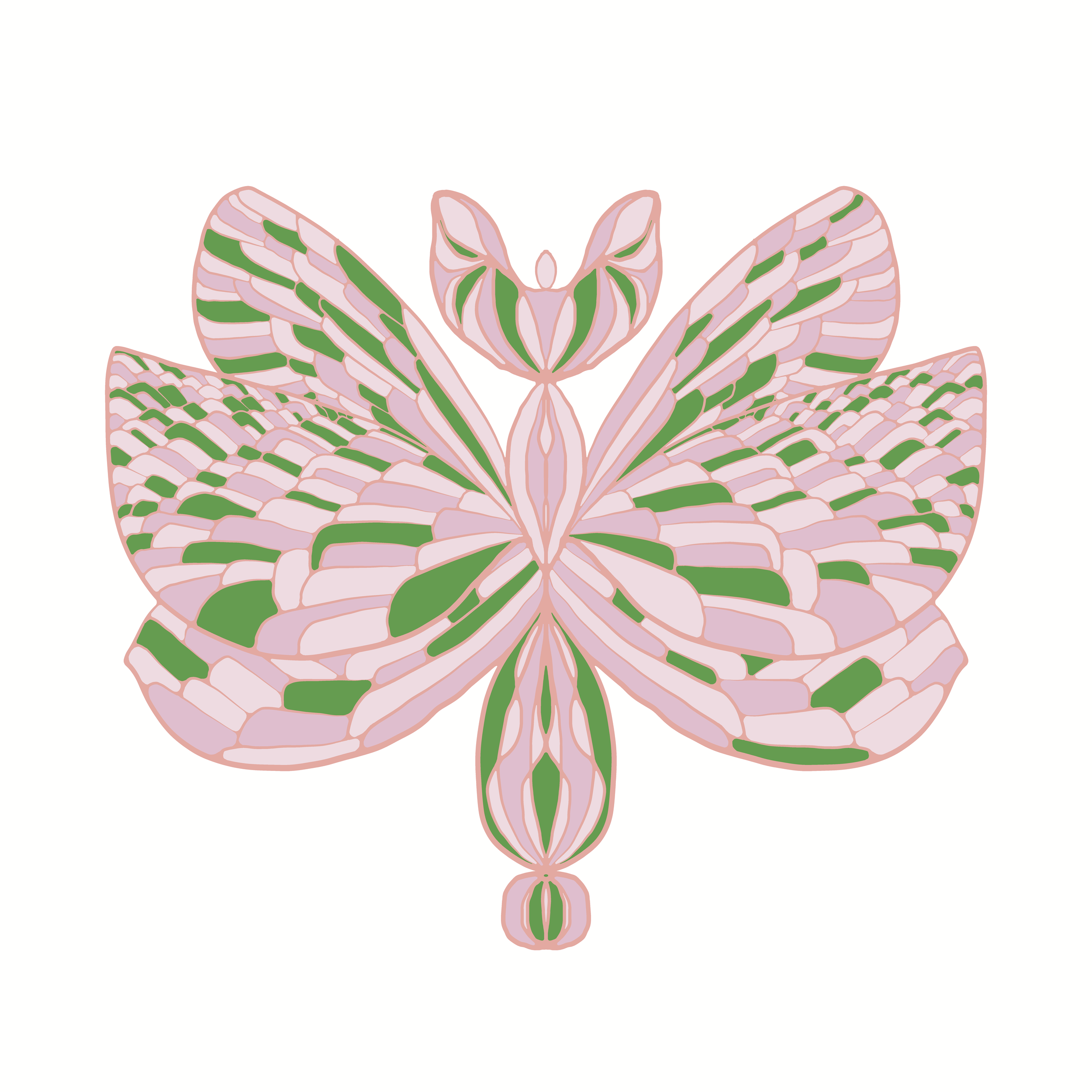 Is it a bird? An insect?
 An angel? Who knows, but I'm not really sure why I chose to add bright green rather than keep to the muted colour scheme. Might be my rebellious streak.