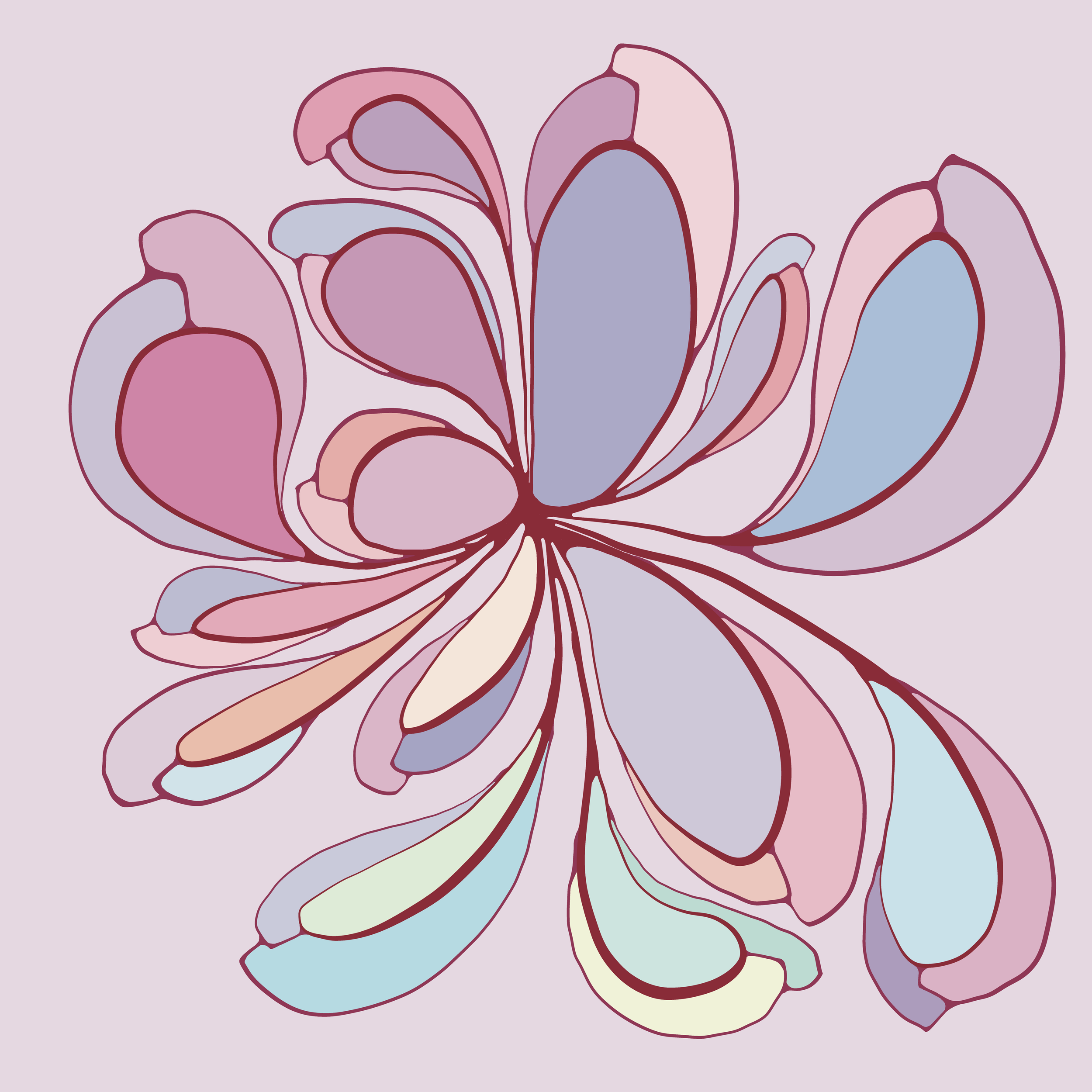 My impression of a futuristic floral plant species.