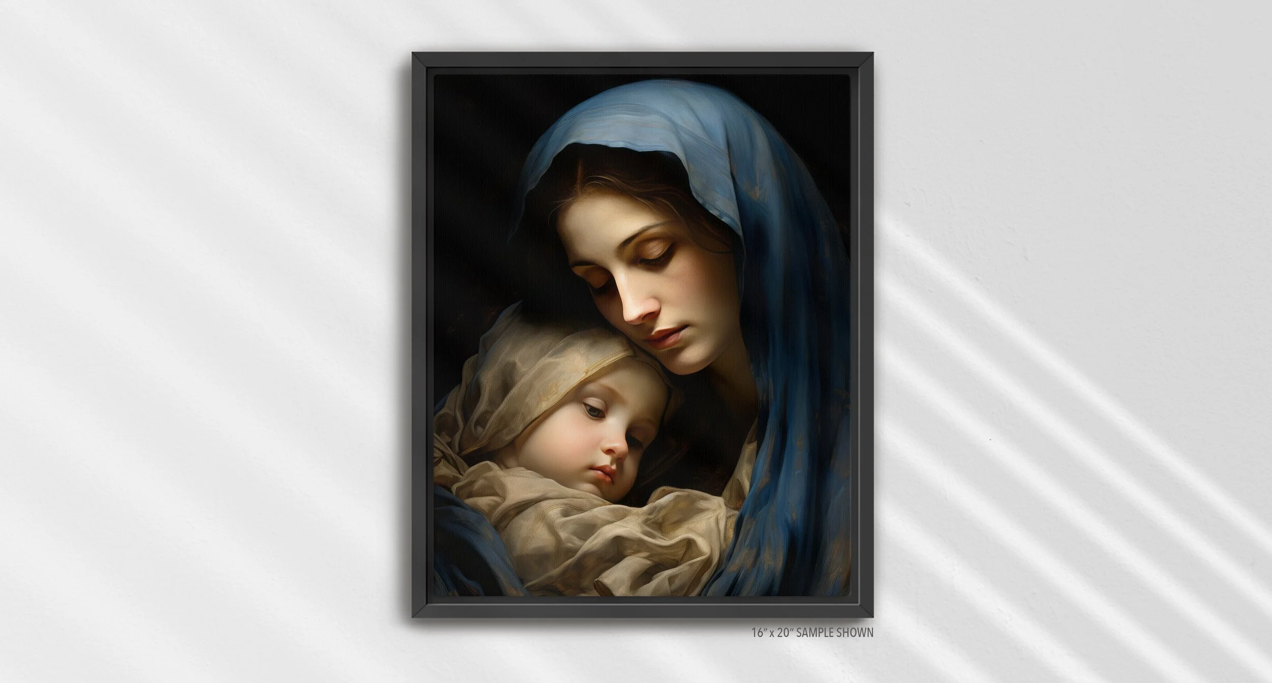 Matilda Pope Madonna and Child A-1028.P_01 Portrait Canvas Black Frame.jpg