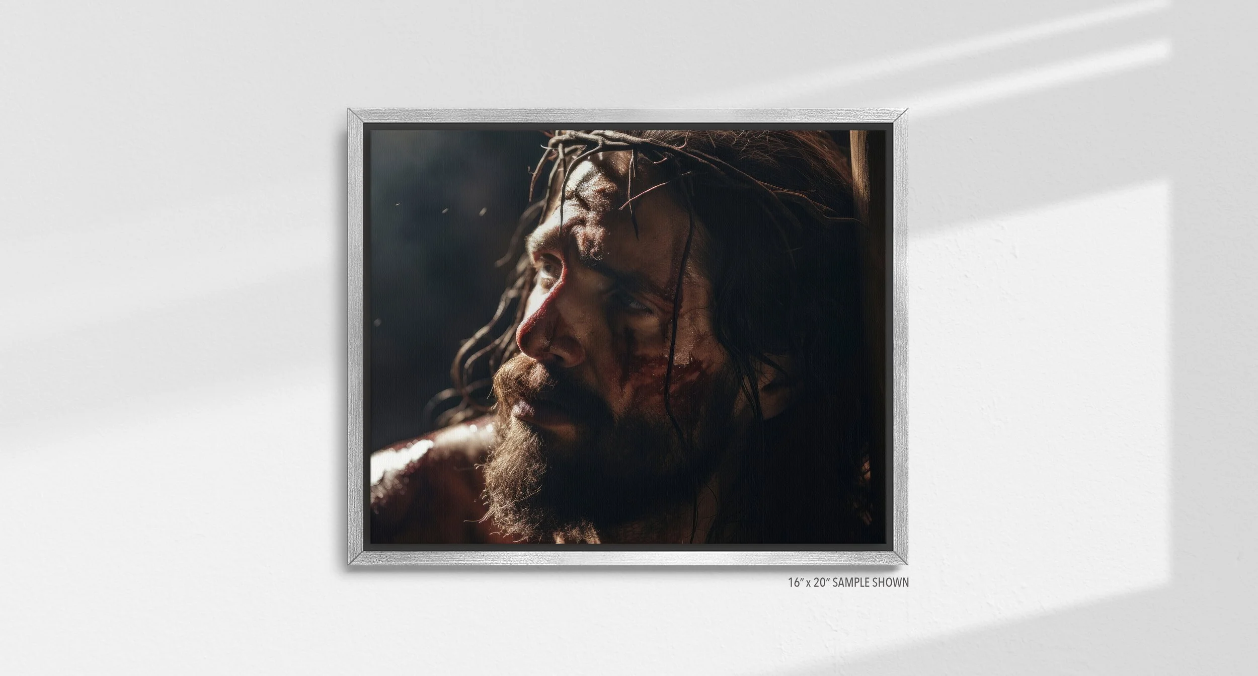 Matilda Pope Jesus Scourged A-1035.LA_04 Landscape Canvas Silver Frame.jpg