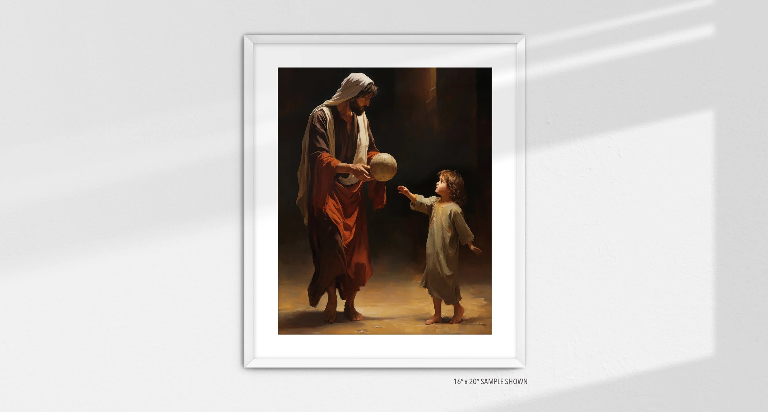 Matilda Pope 1041.P Let the Children Come C-1041.P_02 Portrait Art Print White Frame.jpg
