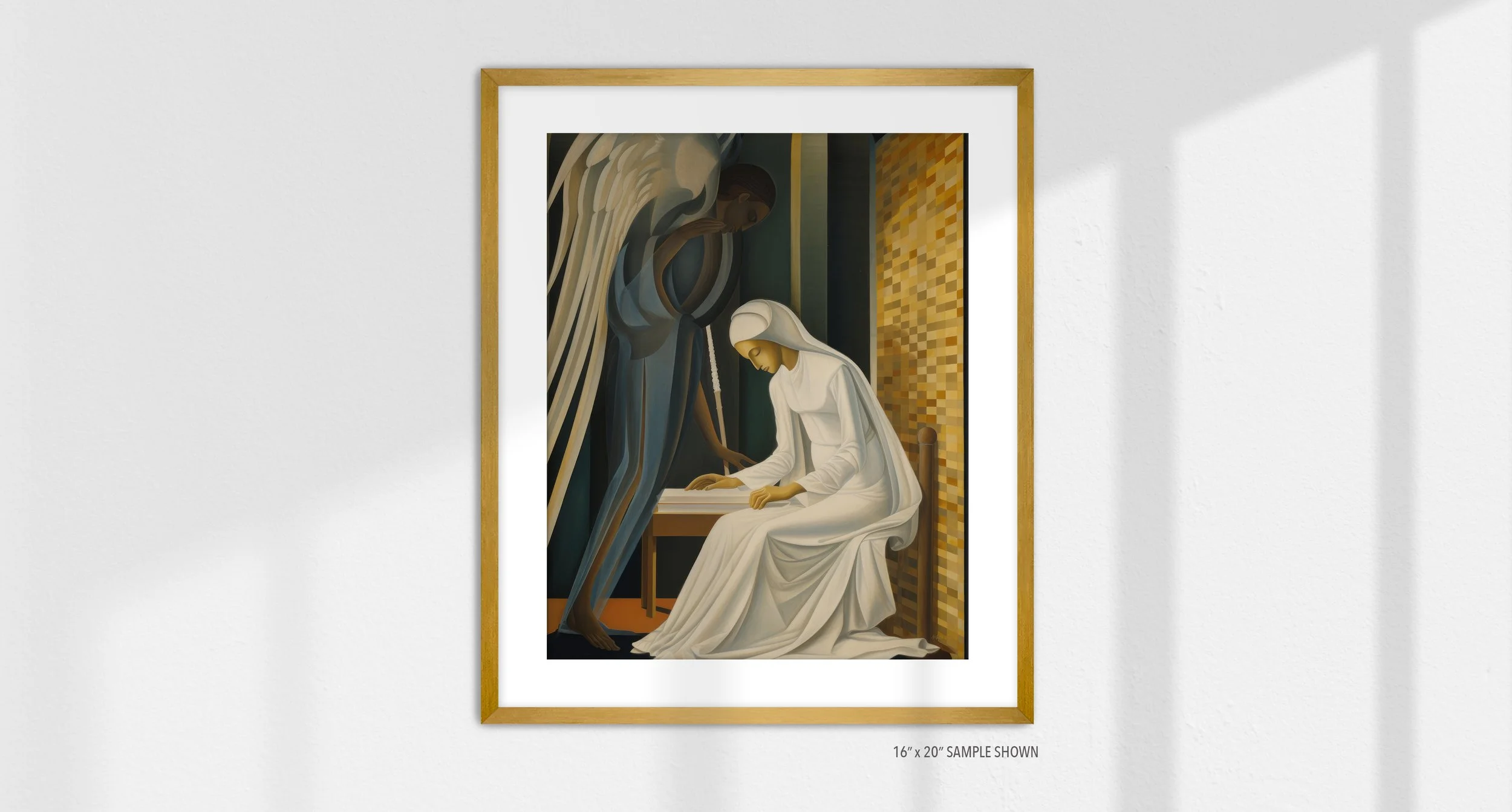 Matilda Pope 1022.P The Annunciation C-1022.P_03 Portrait Art Print Gold Frame.jpg