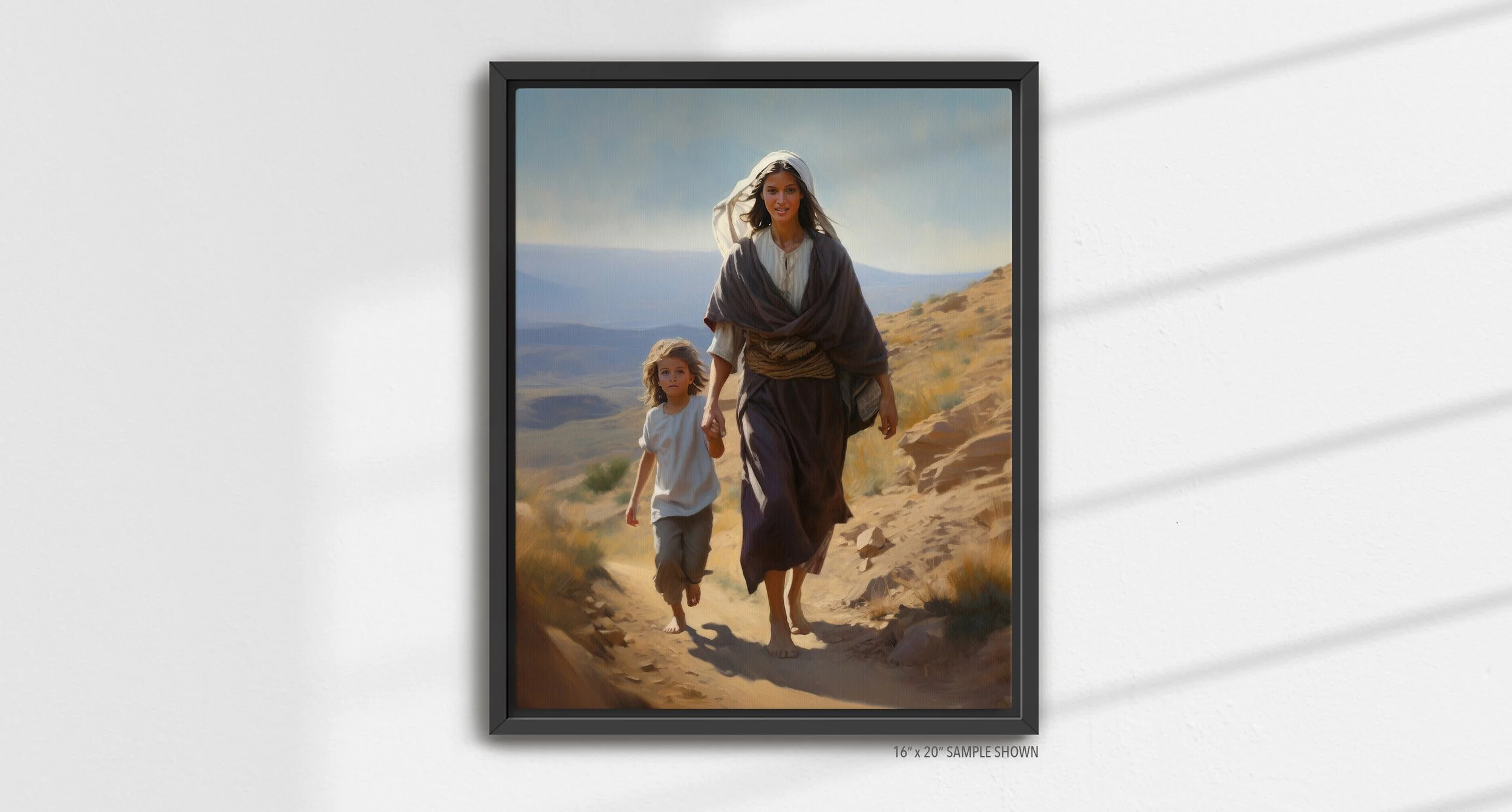 Matilda Pope Mary and Jesus A-1046.P_01 Portrait Canvas Black Frame.jpg