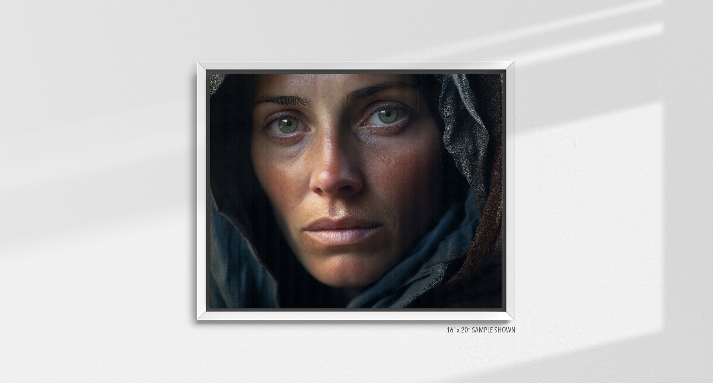 Matilda Pope Virgin Mary A-1034.LA_02 Landscape Canvas White Frame.jpg