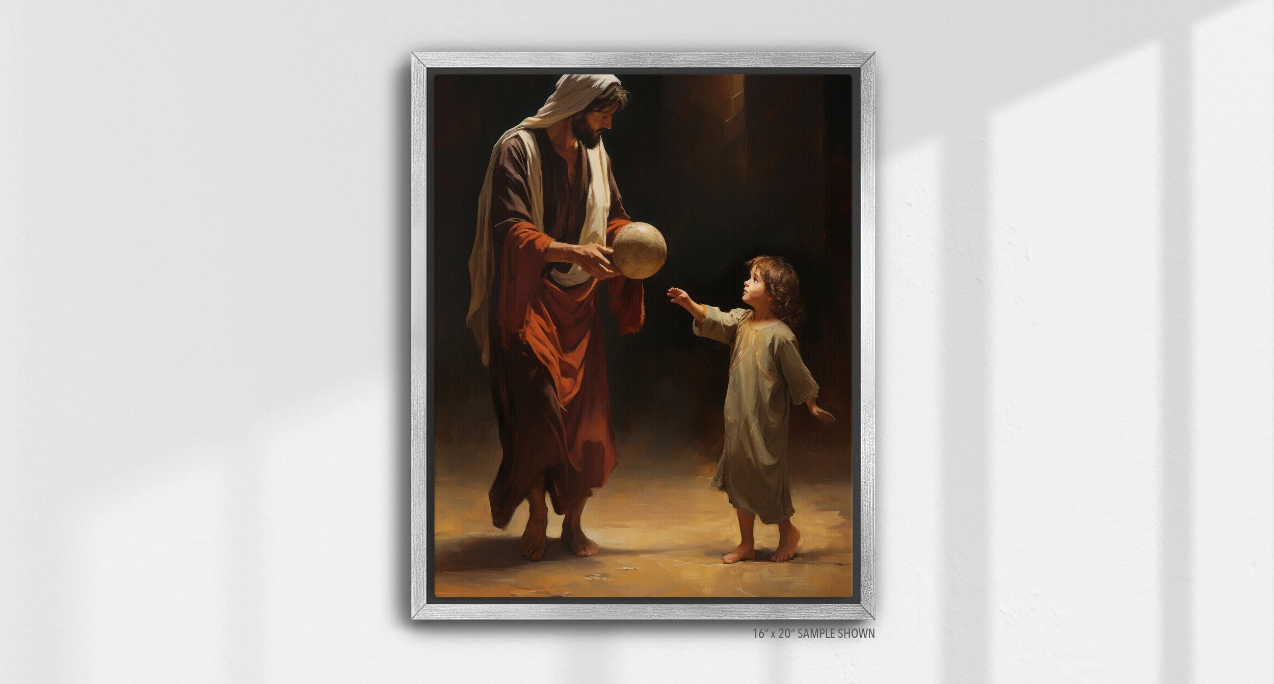 Matilda Pope Let the Children Come A-1041.P_04 Portrait Canvas Silver Frame.jpg