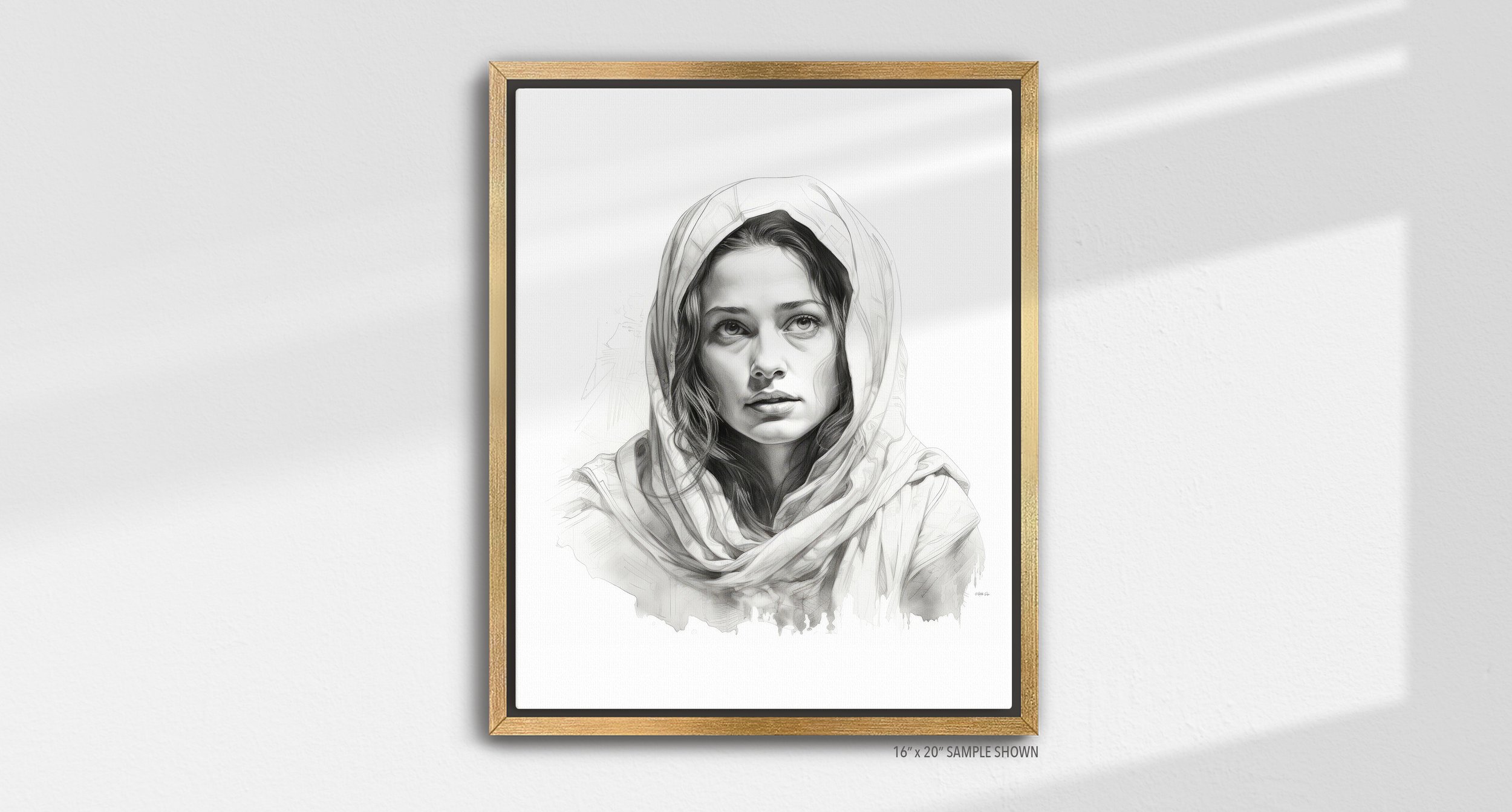 Matilda Pope Mary of Jerusalem A-1001.P_03 Portrait Canvas Gold Frame.jpg