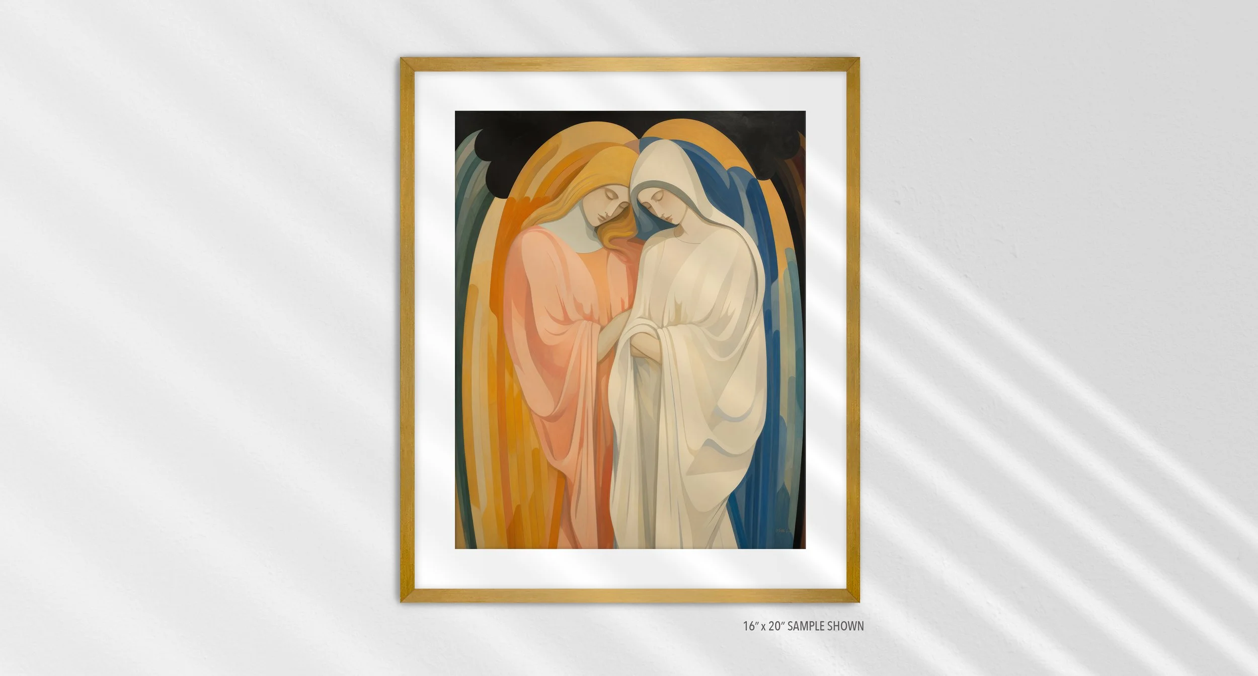 Matilda Pope 1020.P The Visitation C-1020.P_03 Portrait Art Print Gold Frame.jpg
