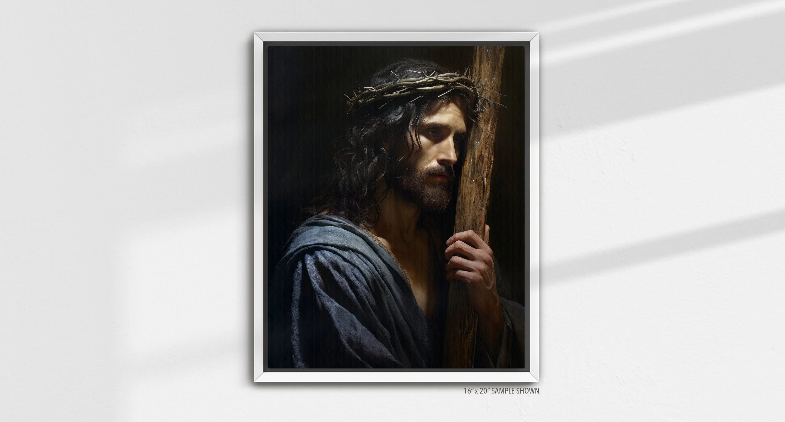 Matilda Pope Jesus Carrying His Cross A-1029.P_02 Portrait Canvas White Frame.jpg