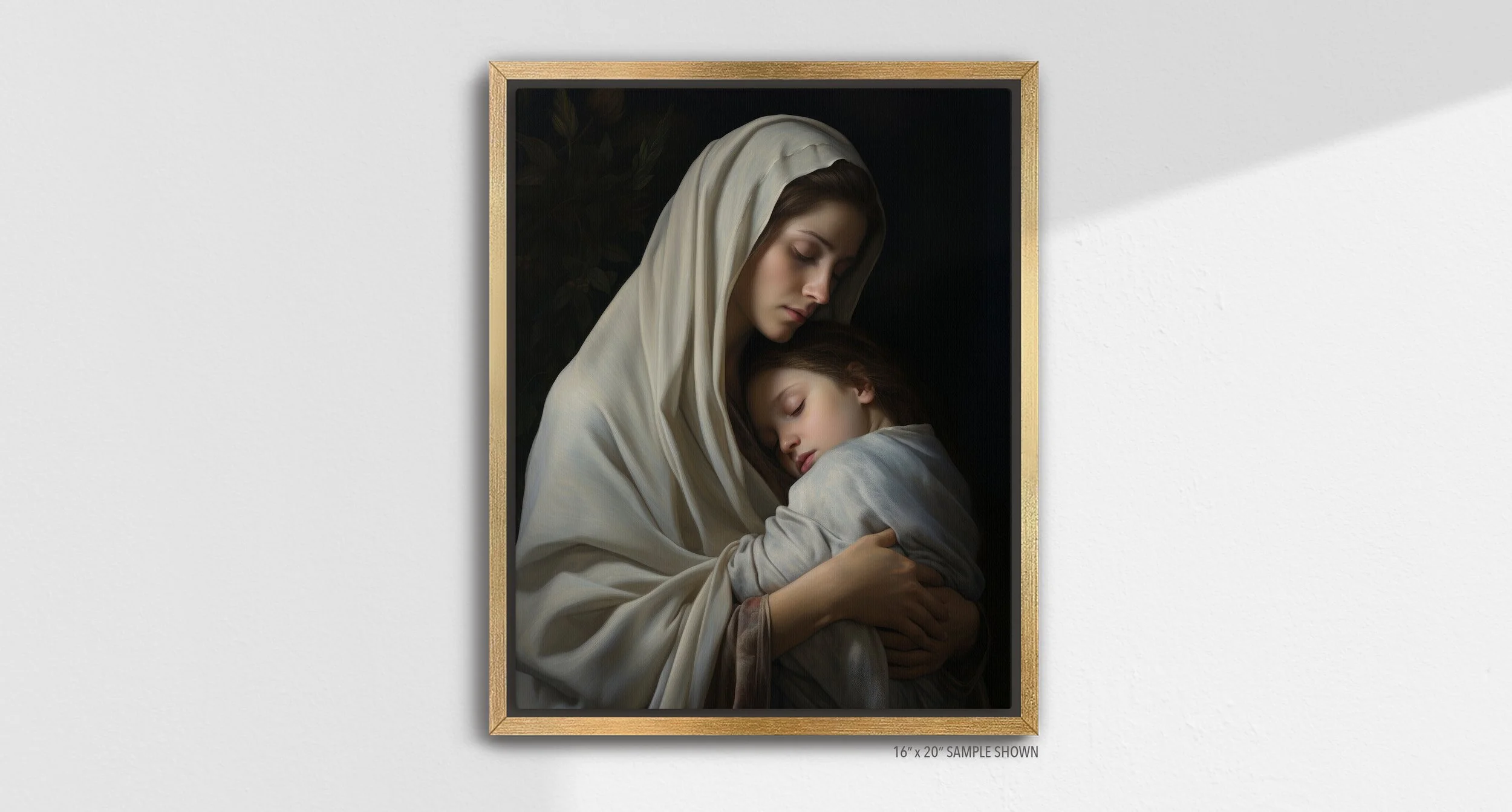Matilda Pope Blessed Mother A-1007.P_03 Portrait Canvas Gold Frame.jpg