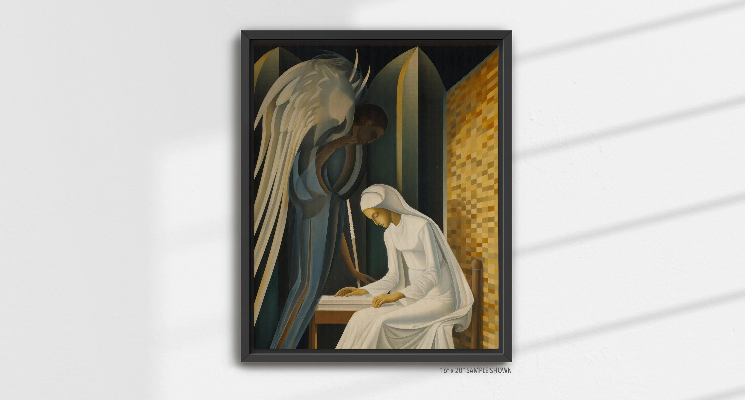 Matilda Pope The Annunciation A-1022.P_01 Portrait Canvas Black Frame.jpg