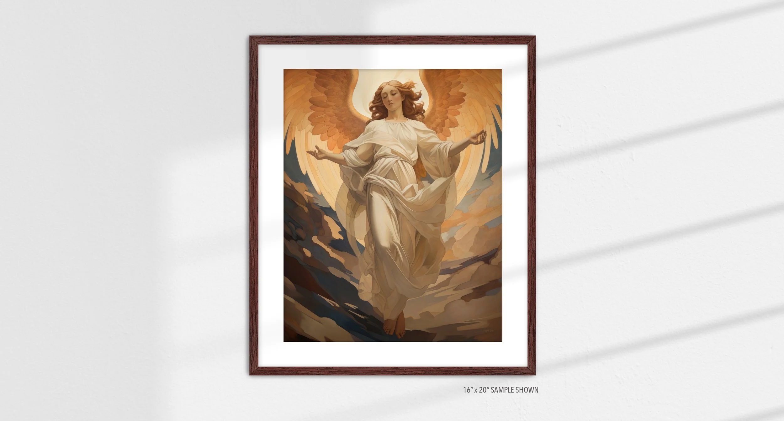 Matilda Pope 1021.P Guardian Angel C-1021.P_06 Portrait Art Print Espresso Frame.jpg