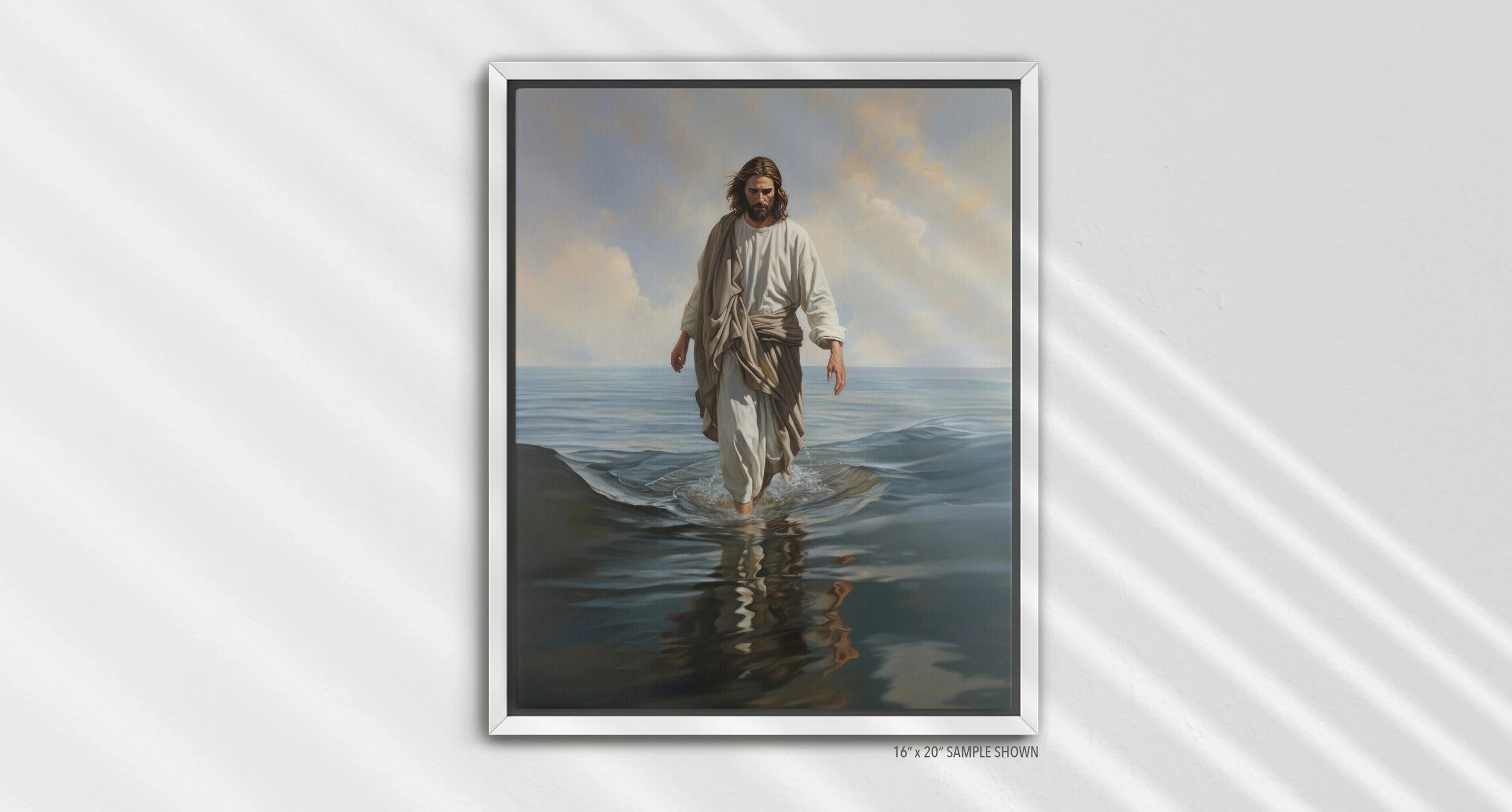 Matilda Pope Jesus Walking on Water A-1010.P_02 Portrait Canvas White Frame.jpg