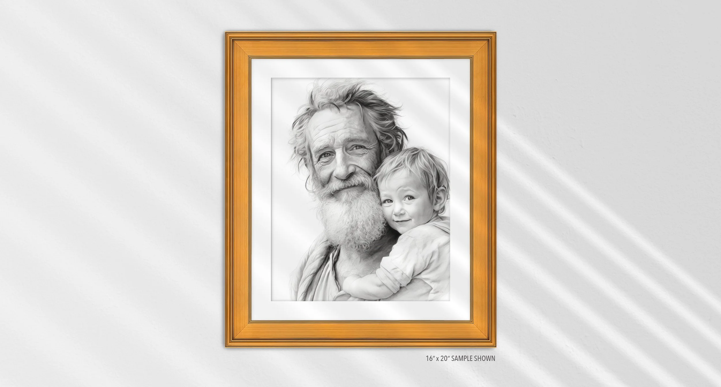Matilda Pope 1027.P Abraham and Issac C-1027.P_08 Portrait Art Print Gallery Gold Frame.jpg