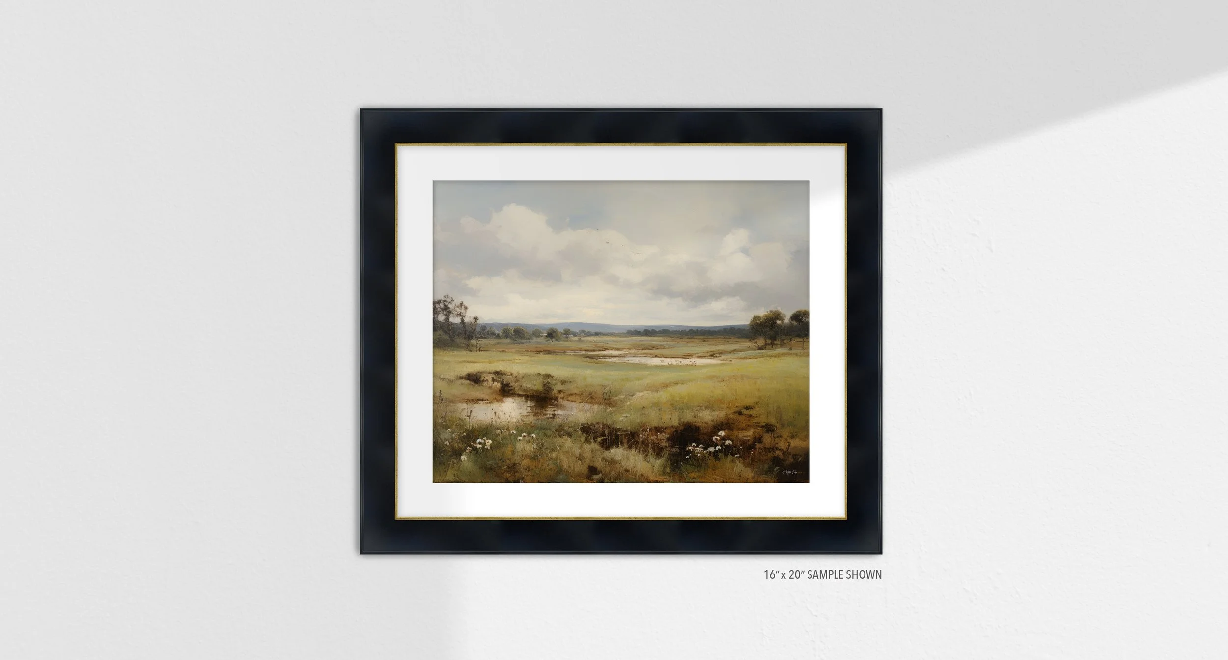 Matilda Pope 1017.LA Capernaum Fields C-1017.LA_07 Landscape Art Print Gallery BlackGold Frame.jpg