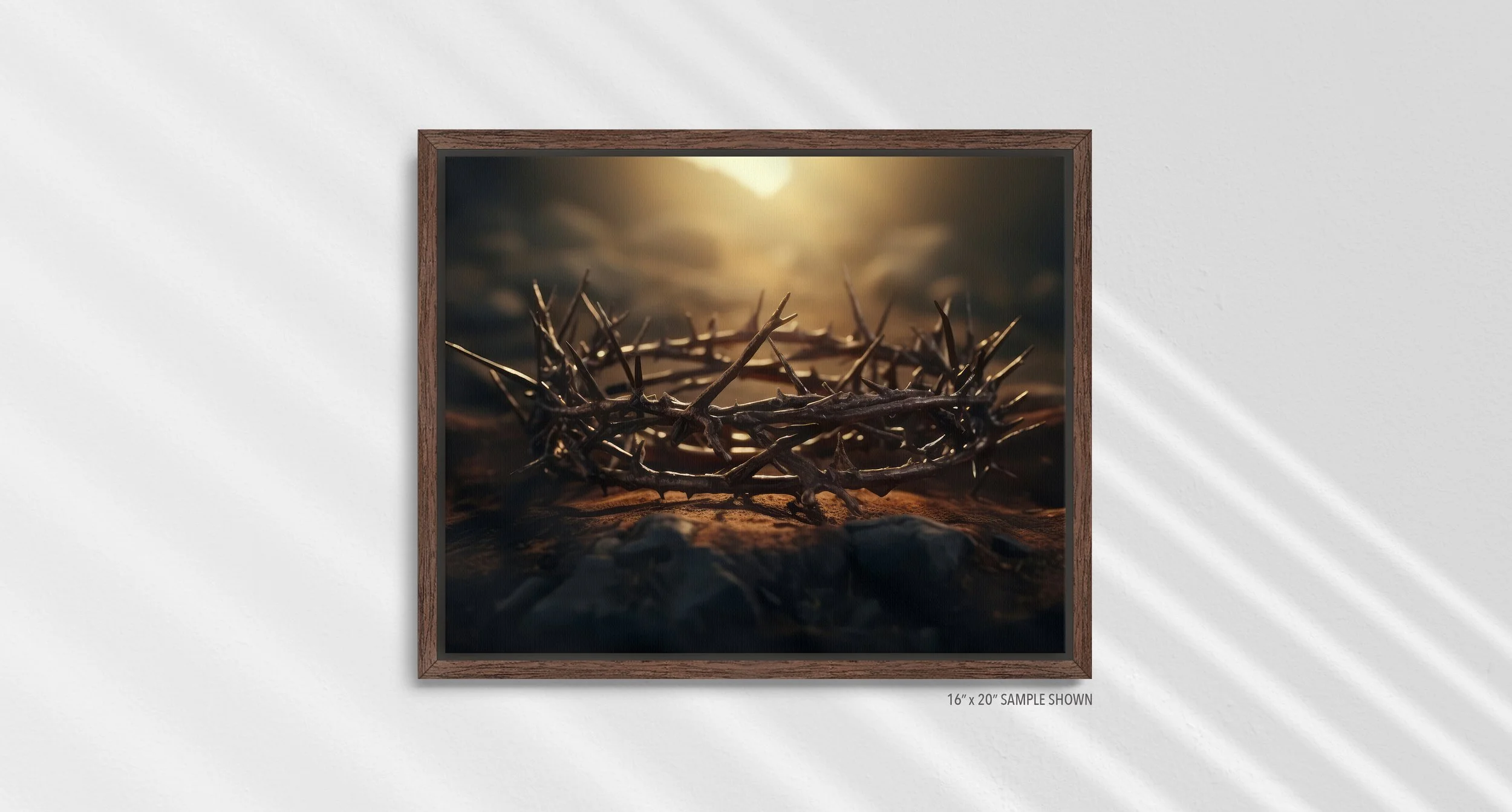 Matilda Pope Crown of Thorns A-1032.LA_07 Landscape Canvas Espresso Frame.jpg