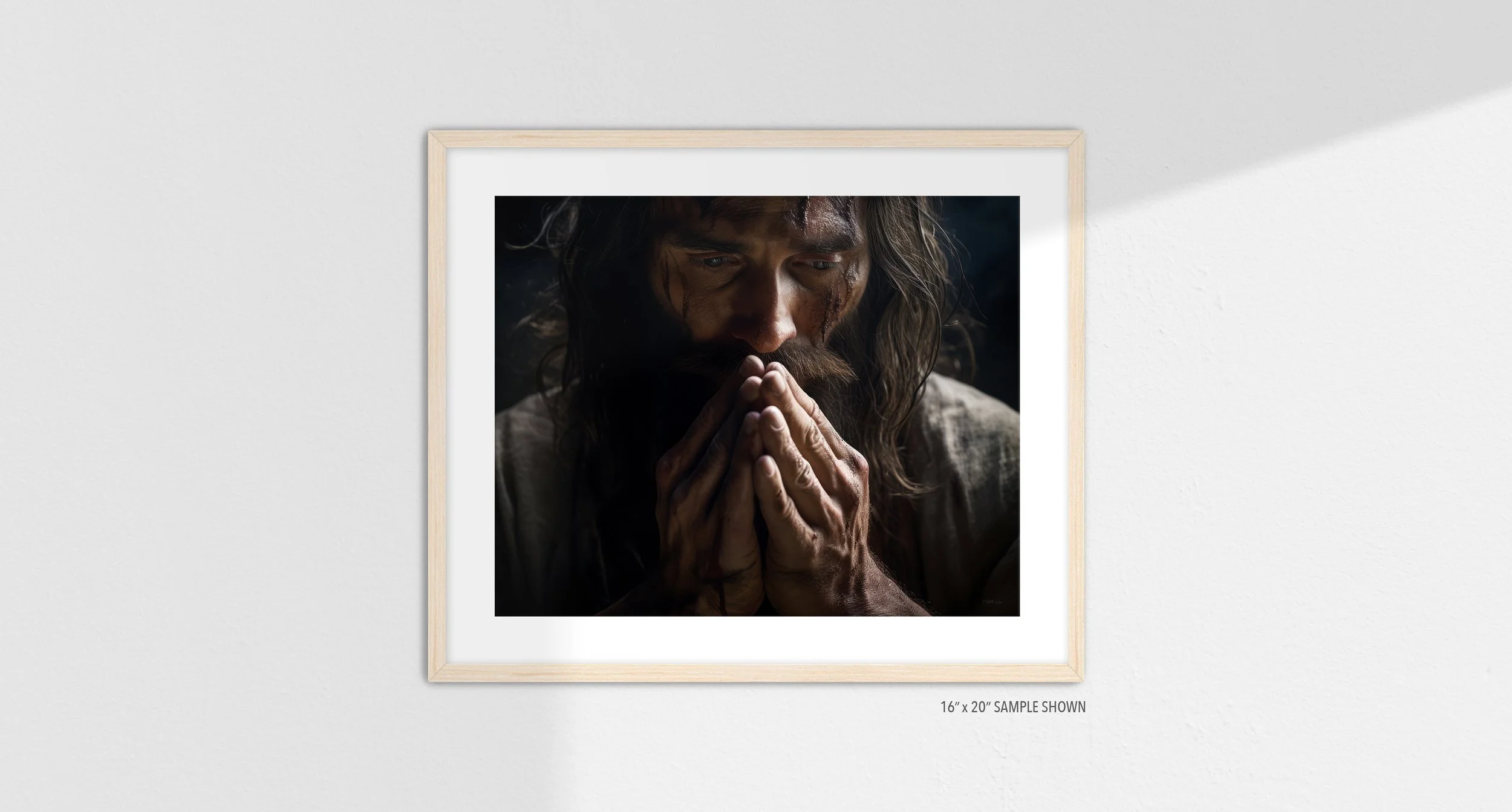 Matilda Pope 1033.LA Son of Man C-1033.LA_05 Landscape Art Print Maple Frame.jpg