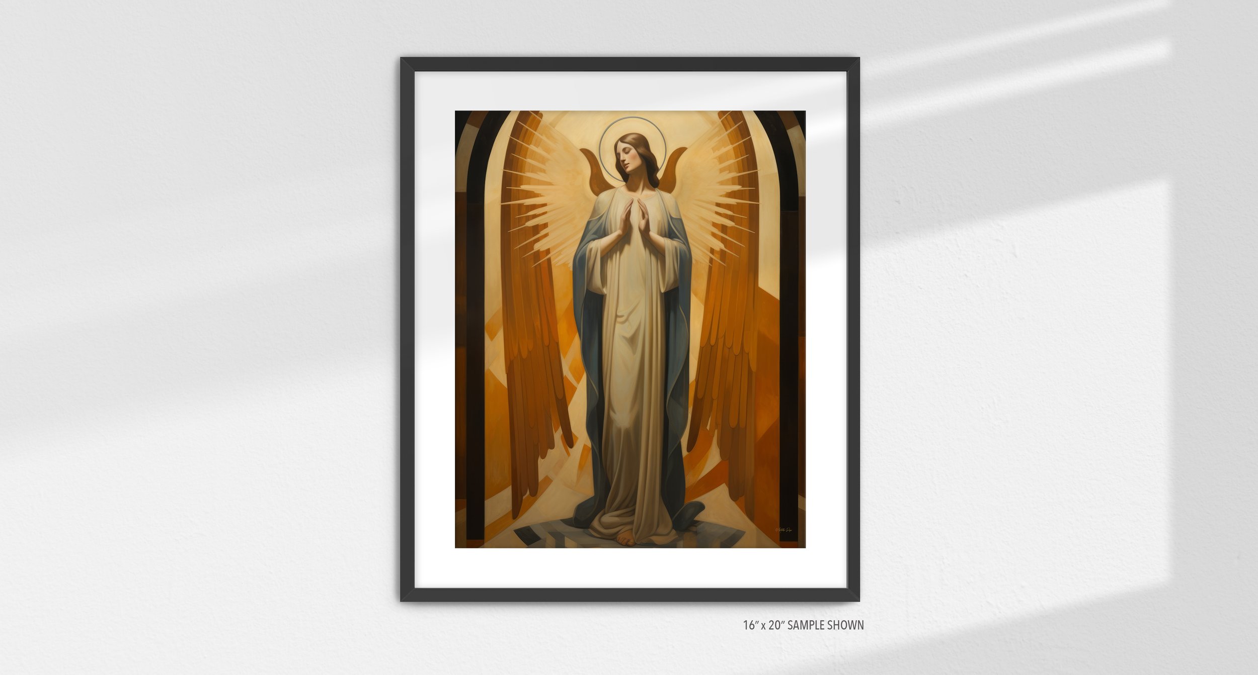 Matilda Pope 1023.P The Psalm of Protection C-1023.P_01 Portrait Art Print Black Frame.jpg