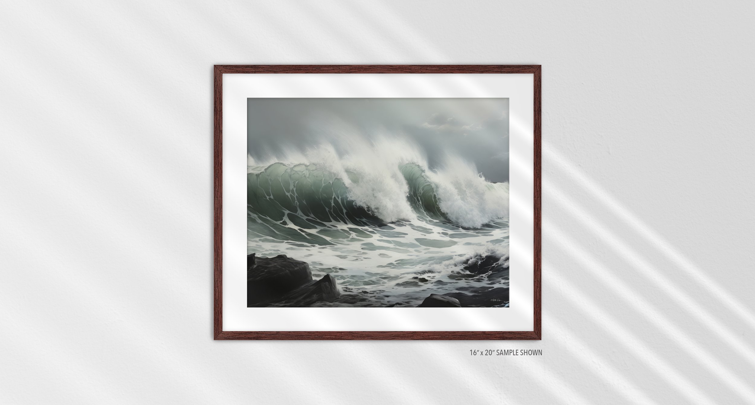 Matilda Pope 1015.LA Sea of Galilee C-1015.LA_06 Landscape Art Print Espresso Frame.jpg
