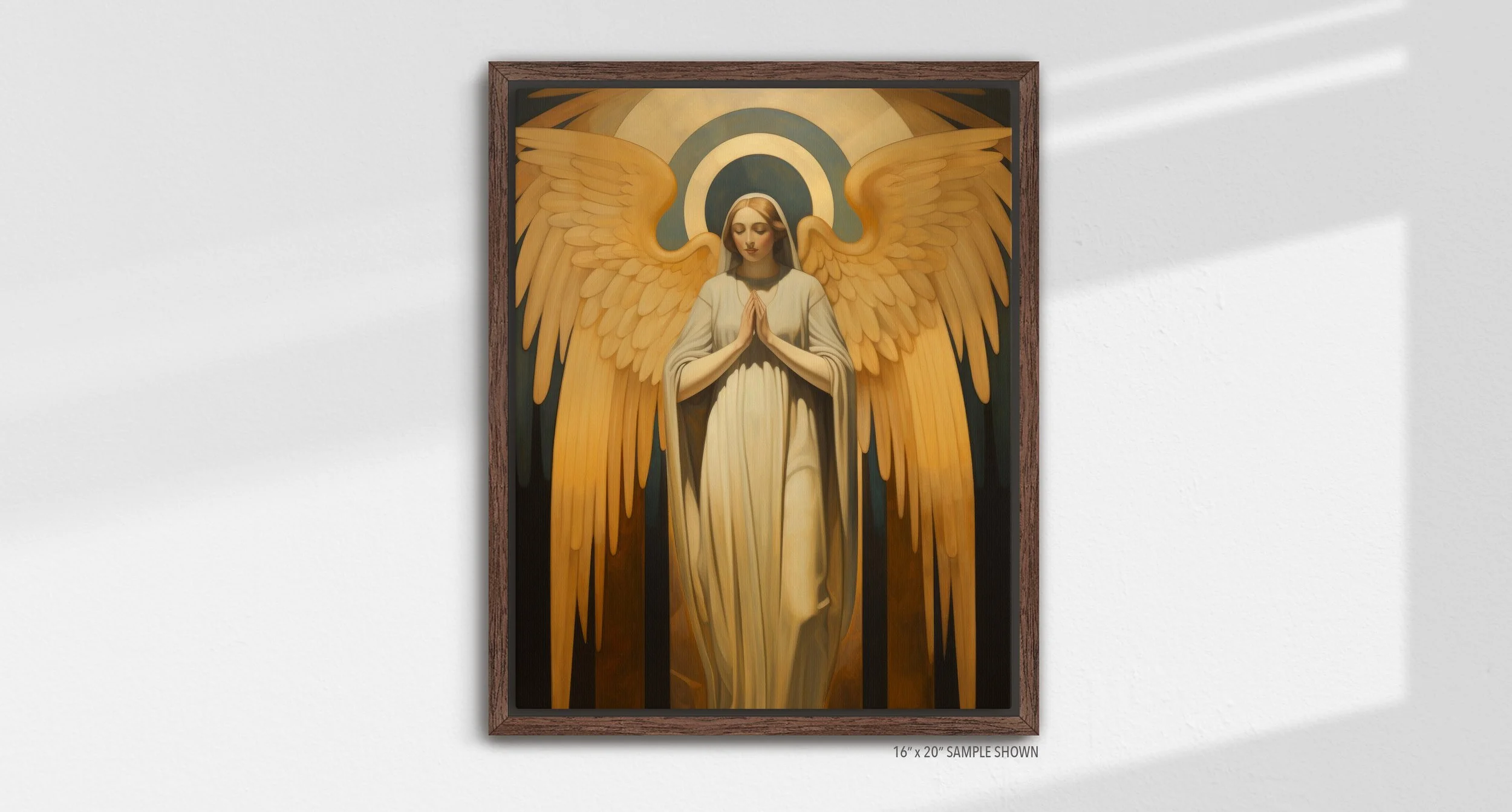 Matilda Pope Angel of the Lord A-1024.P_07 Portrait Canvas Espresso Frame.jpg