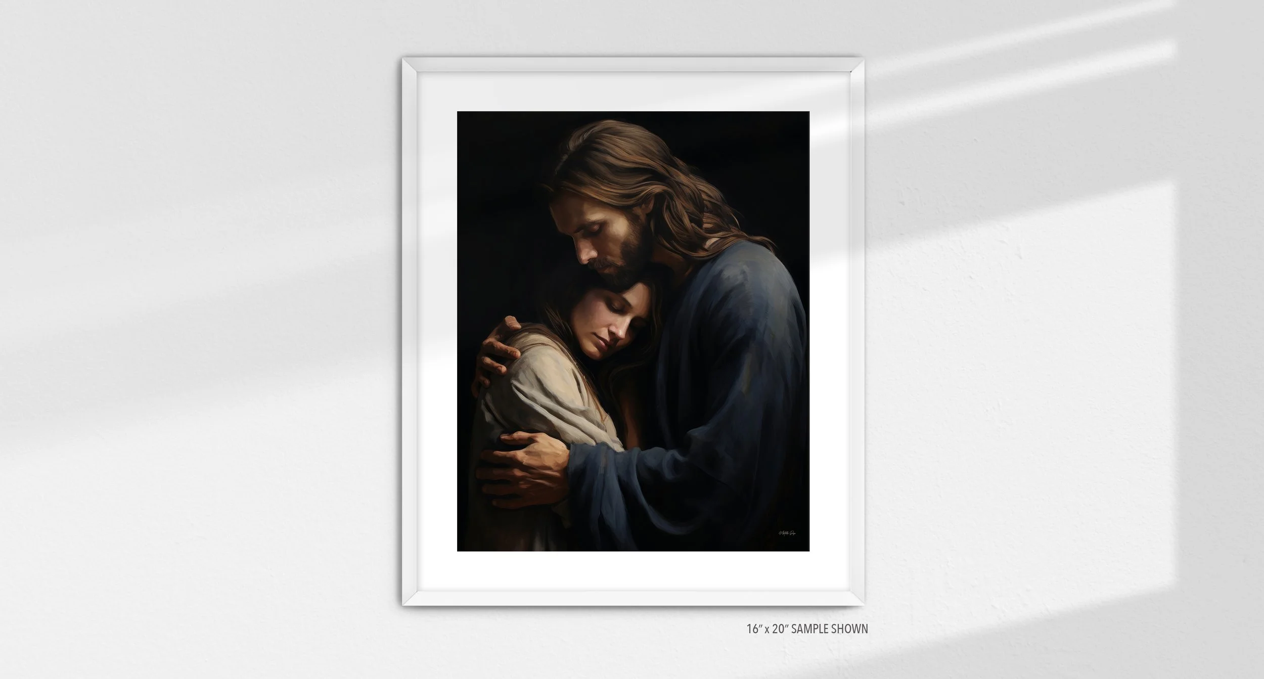 Matilda Pope 1037.P The New Commandment C-1037.P_02 Portrait Art Print White Frame.jpg
