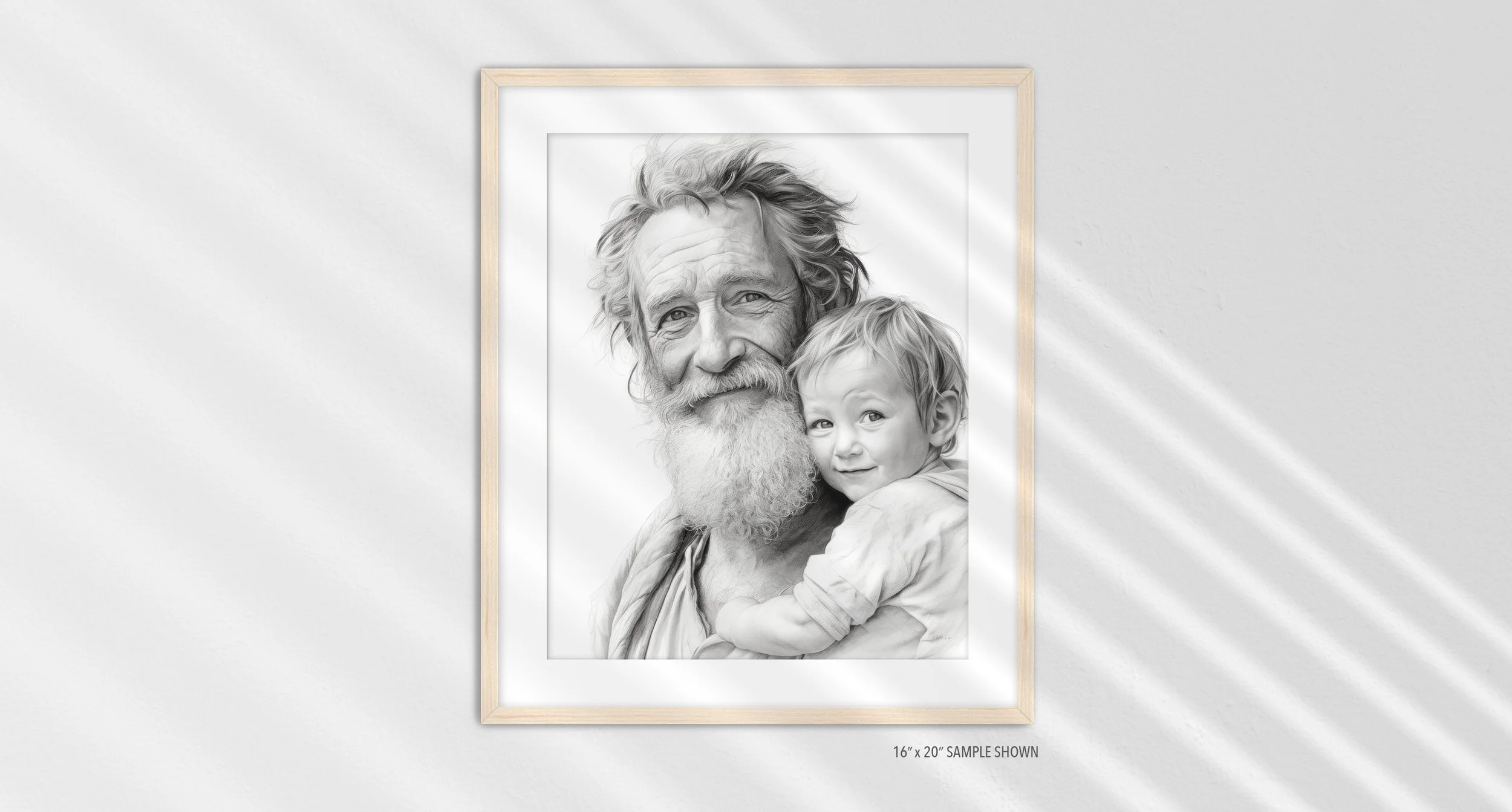 Matilda Pope 1027.P Abraham and Issac C-1027.P_05 Portrait Art Print Maple Frame.jpg