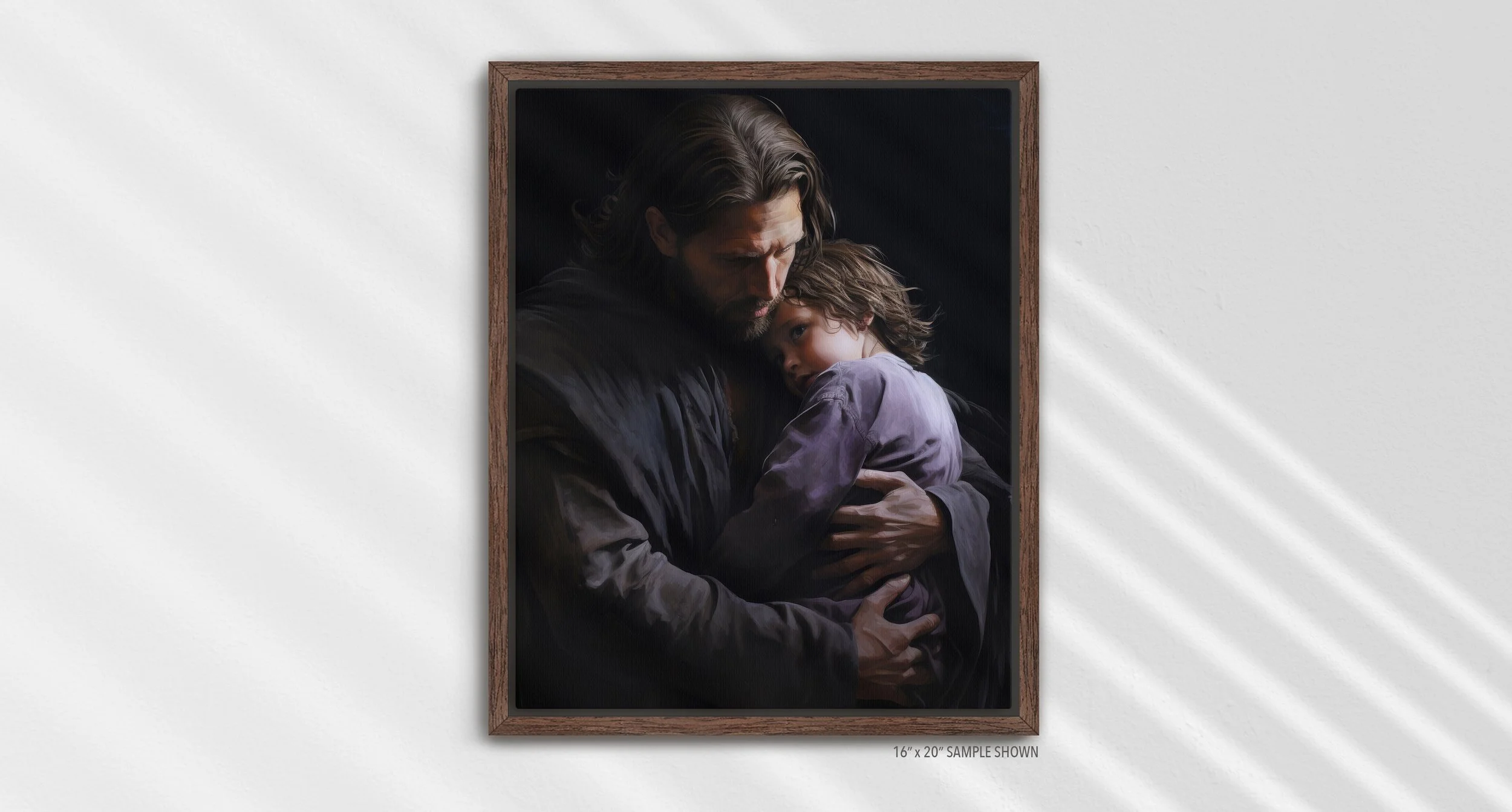 Matilda Pope Jesus Loves A-1038.P_07 Portrait Canvas Espresso Frame.jpg