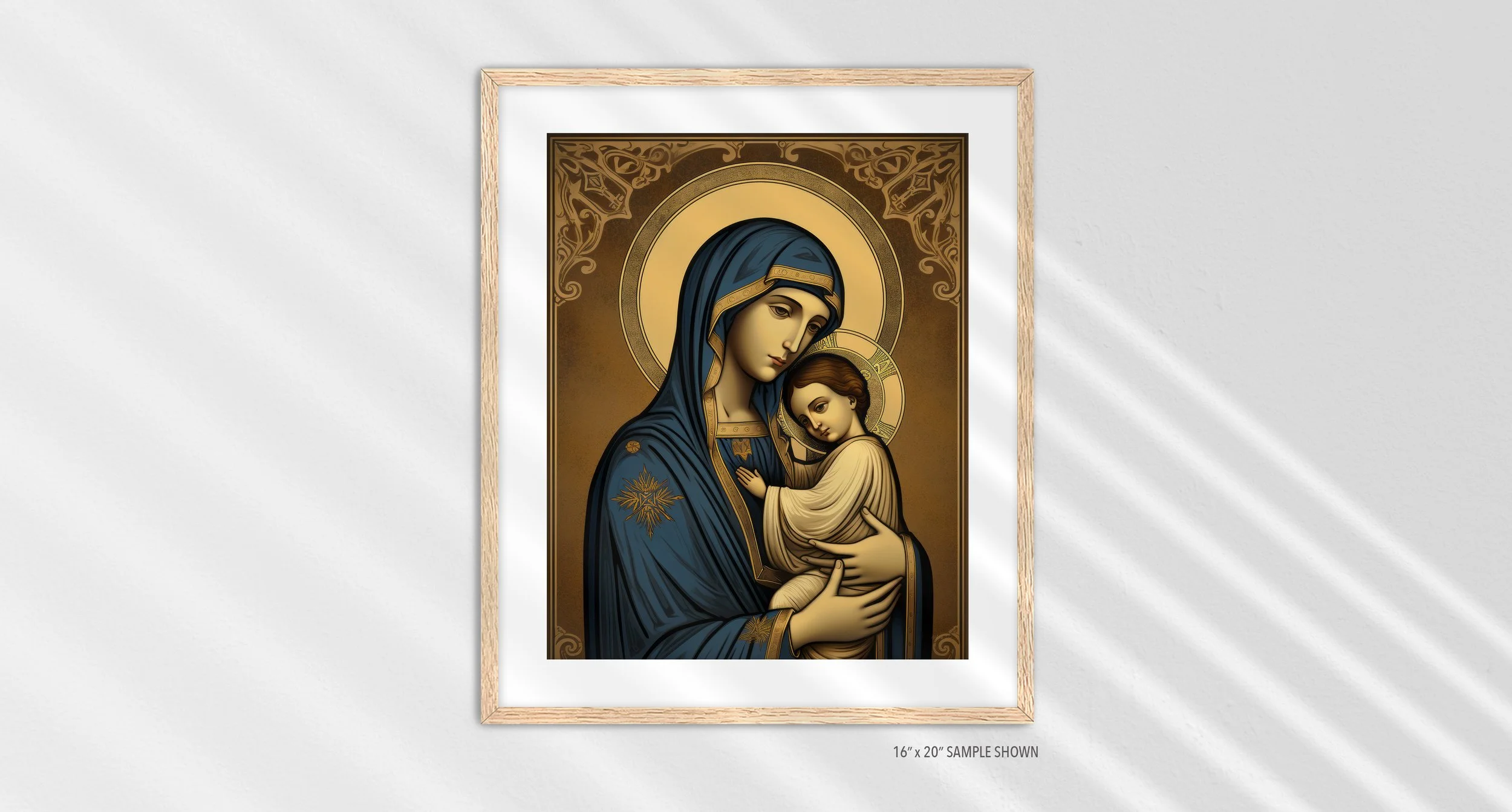 Matilda Pope 1019.P St Mary C-1019.P_04 Portrait Art Print Oak Frame.jpg