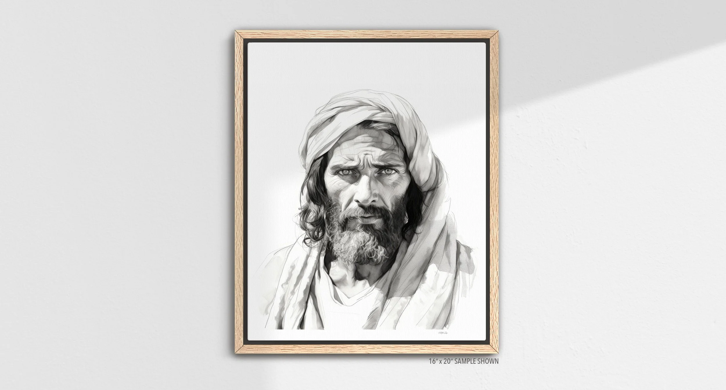 Matilda Pope Joseph Father of Jesus A-1002.P_05 Portrait Canvas Oak Frame.jpg