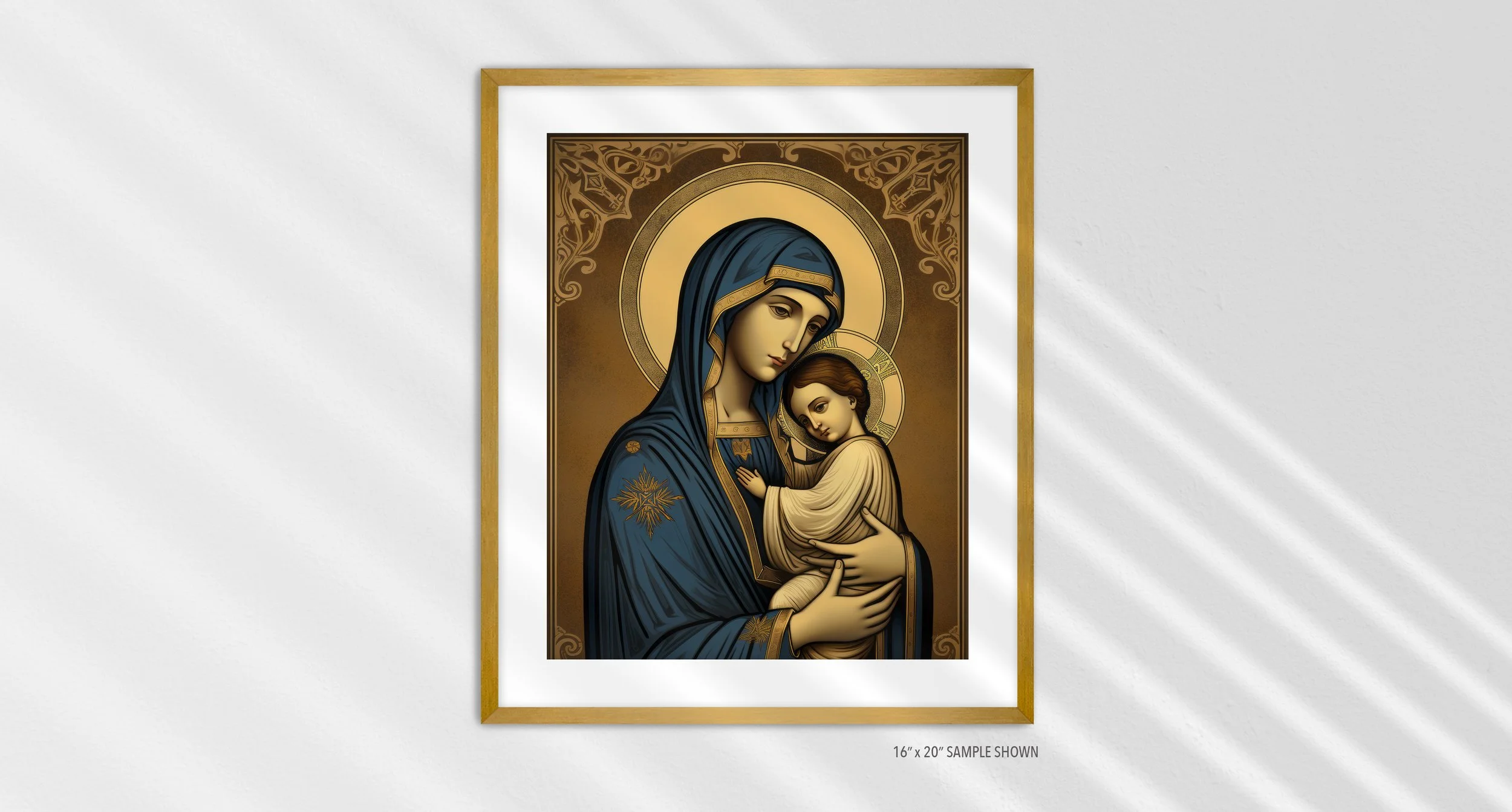 Matilda Pope 1019.P St Mary C-1019.P_03 Portrait Art Print Gold Frame.jpg
